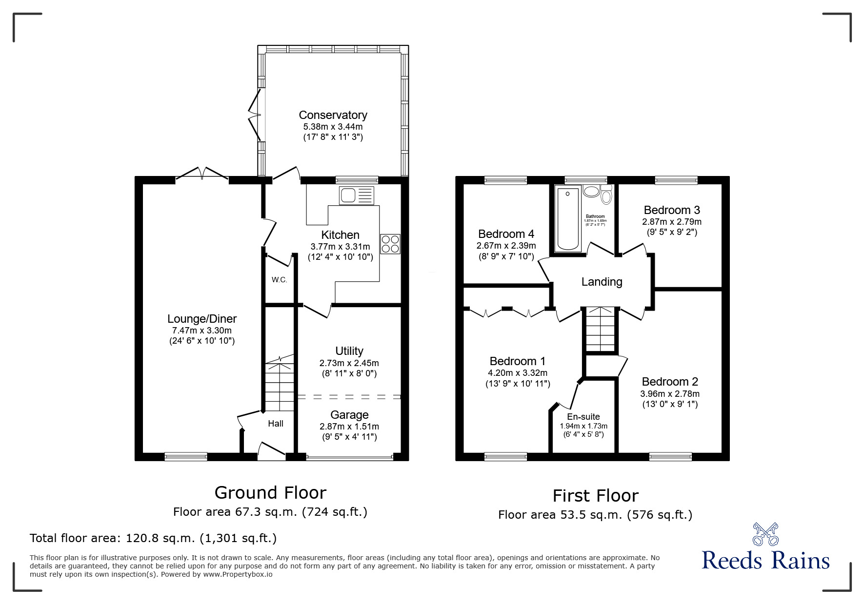Floorplan of 4 bedroom Detached House for sale, Silver Well Drive, Staveley, Derbyshire, S43
