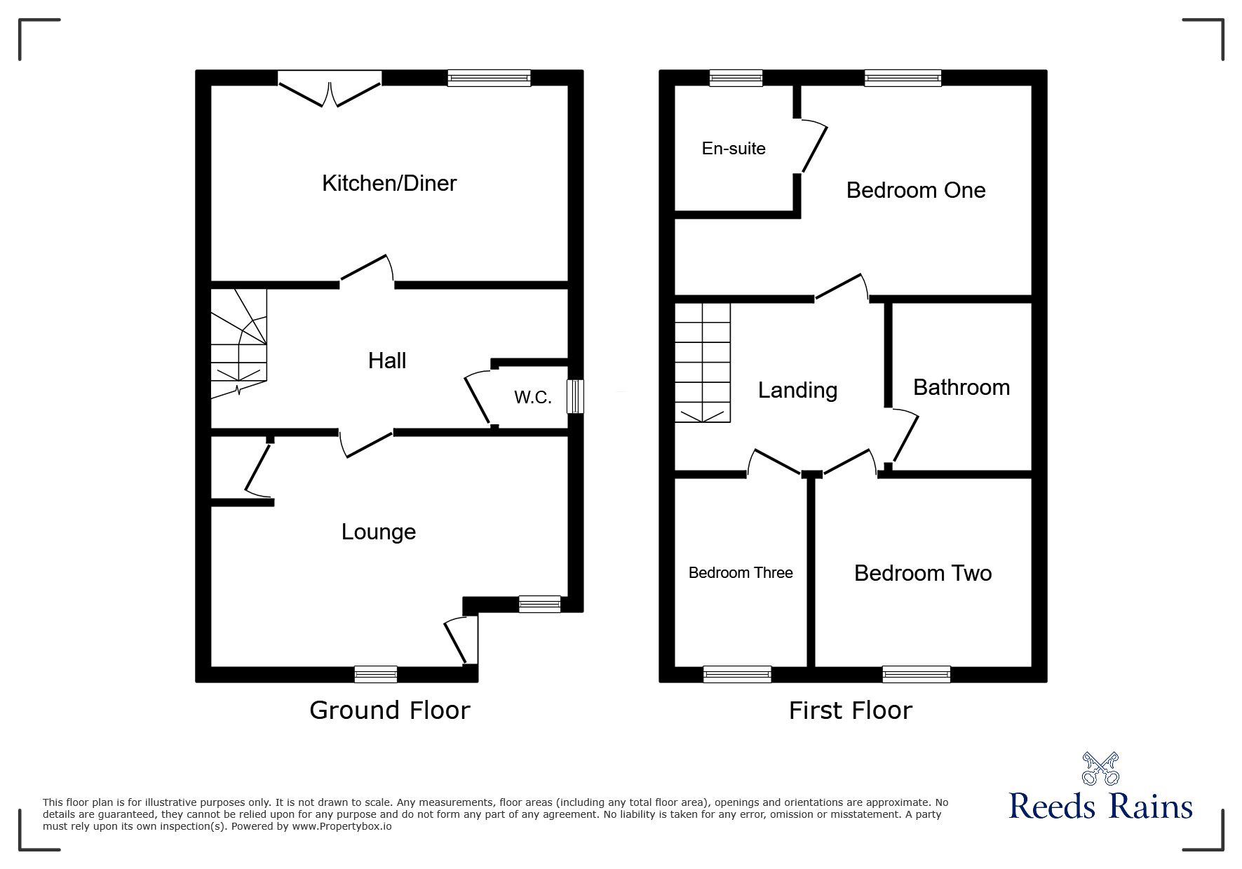 Floorplan of 3 bedroom Semi Detached House to rent, Sycamore Drive, Holmewood, Derbyshire, S42