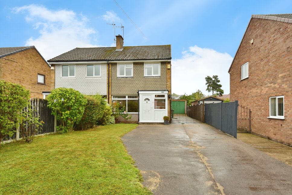 Main image of 3 bedroom Semi Detached House for sale, Deerlands Road, Wingerworth, Derbyshire, S42