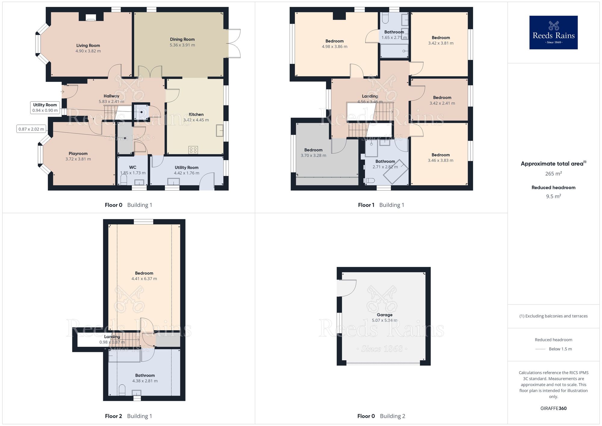 Floorplan of 6 bedroom Detached House for sale, Langer Lane, Chesterfield, Derbyshire, S40