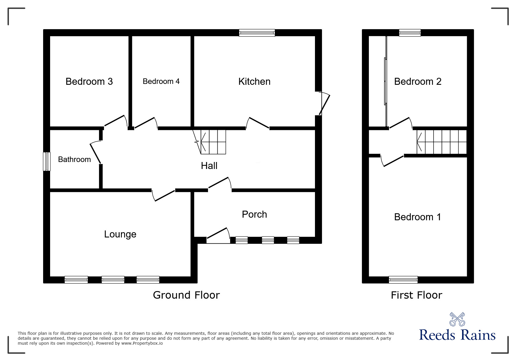 Floorplan of 4 bedroom Detached Bungalow for sale, Harewood Crescent, Old Tupton, Derbyshire, S42