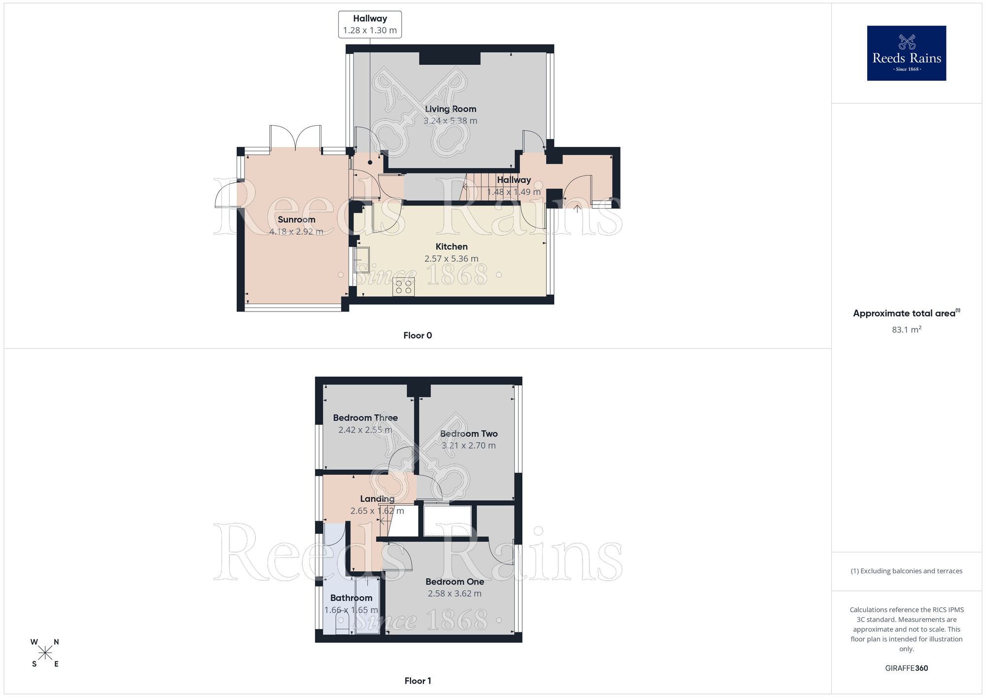 Floorplan of 2 bedroom End Terrace House for sale, Grasscroft Close, Chesterfield, Derbyshire, S40