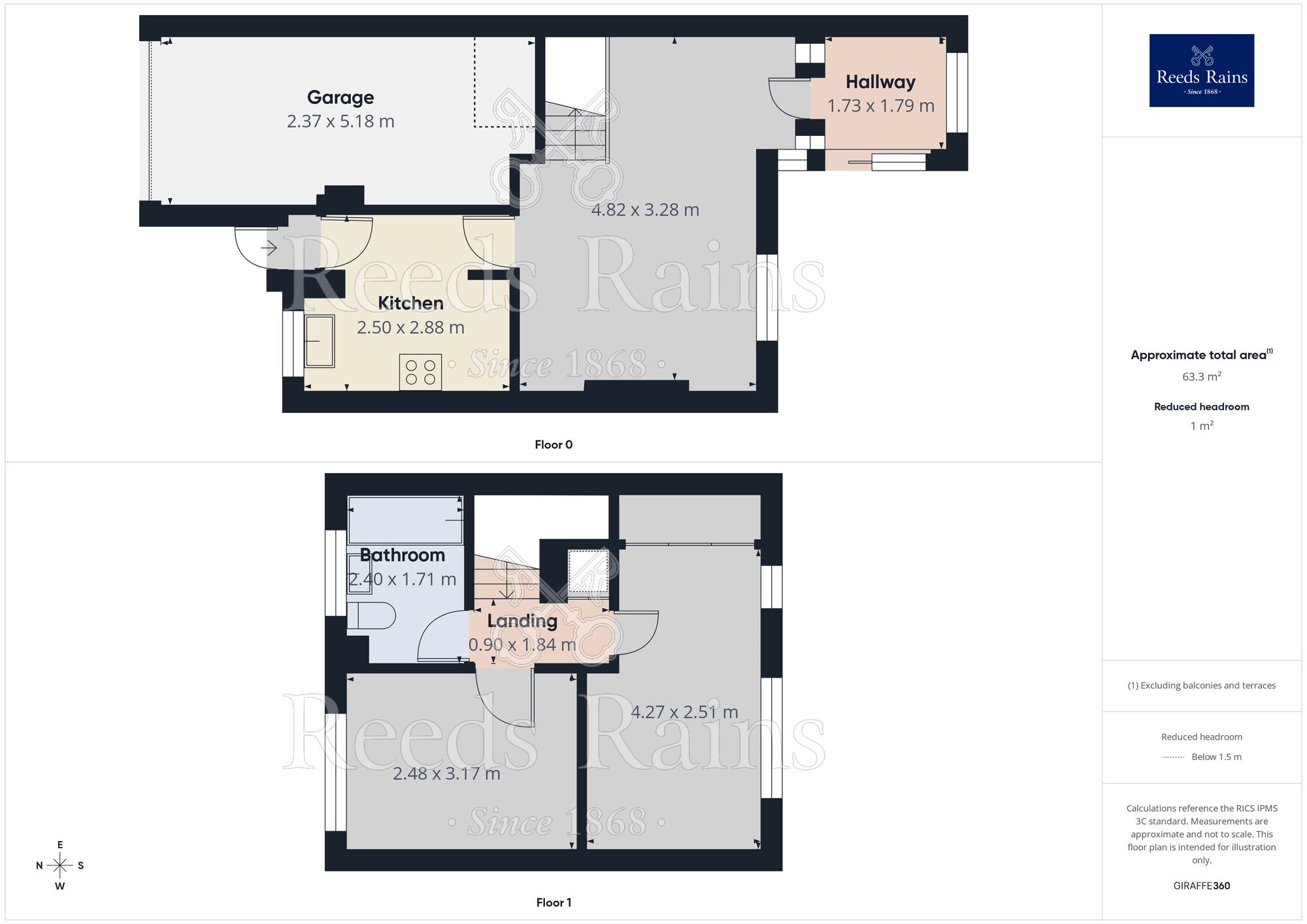 Floorplan of 2 bedroom Semi Detached House to rent, Sherbourne Avenue, Chesterfield, Derbyshire, S41