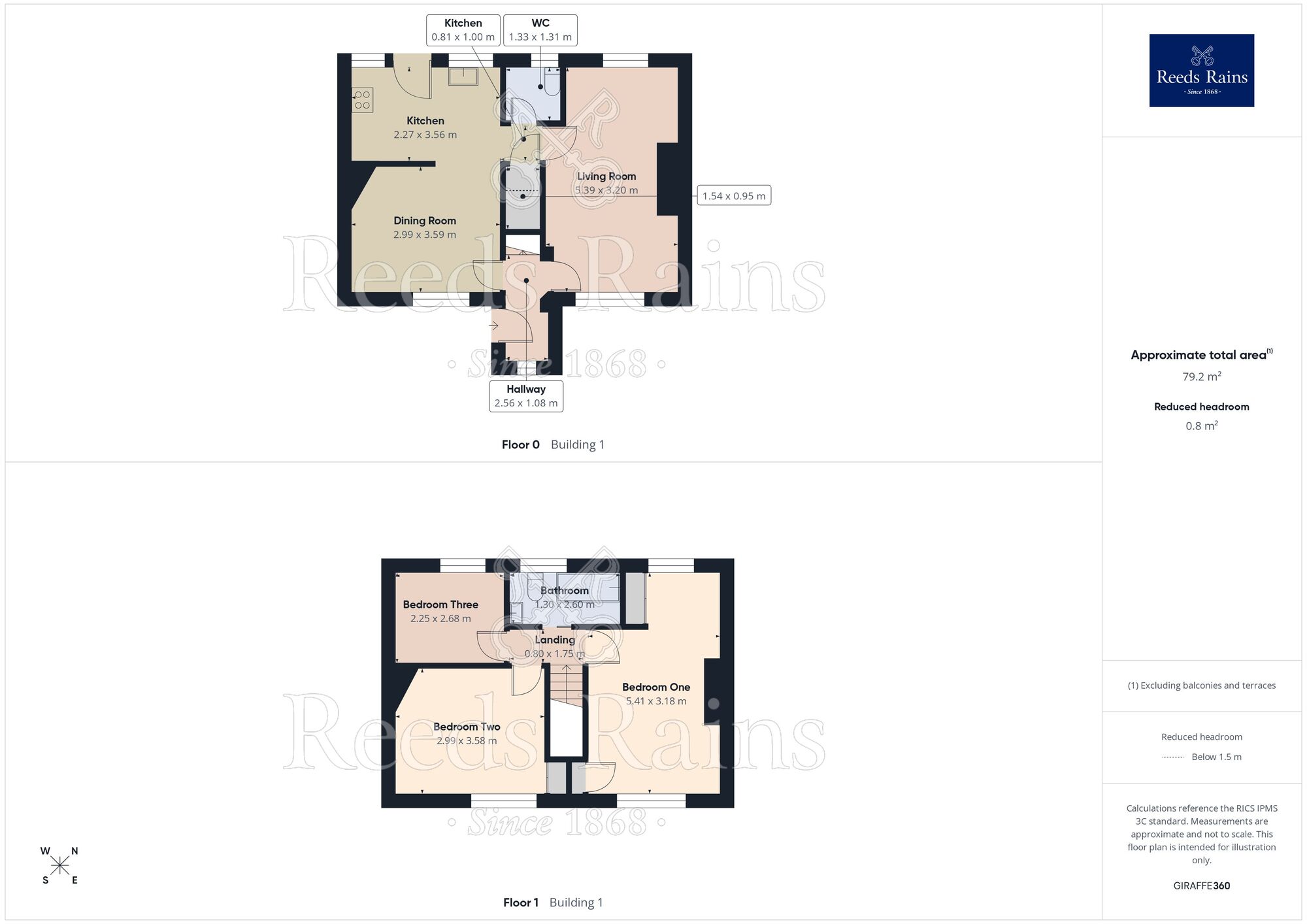 Floorplan of 3 bedroom Semi Detached House for sale, Tapton View Road, Chesterfield, Derbyshire, S41