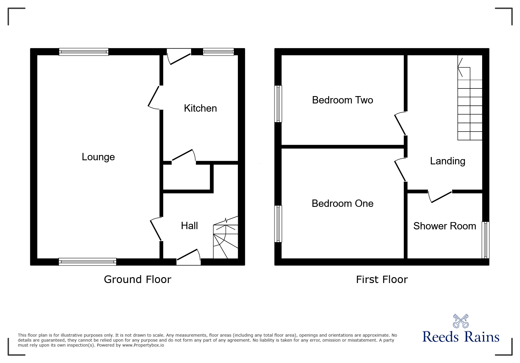 Floorplan of 2 bedroom Semi Detached House to rent, Welfare Avenue, Chesterfield, Derbyshire, S40