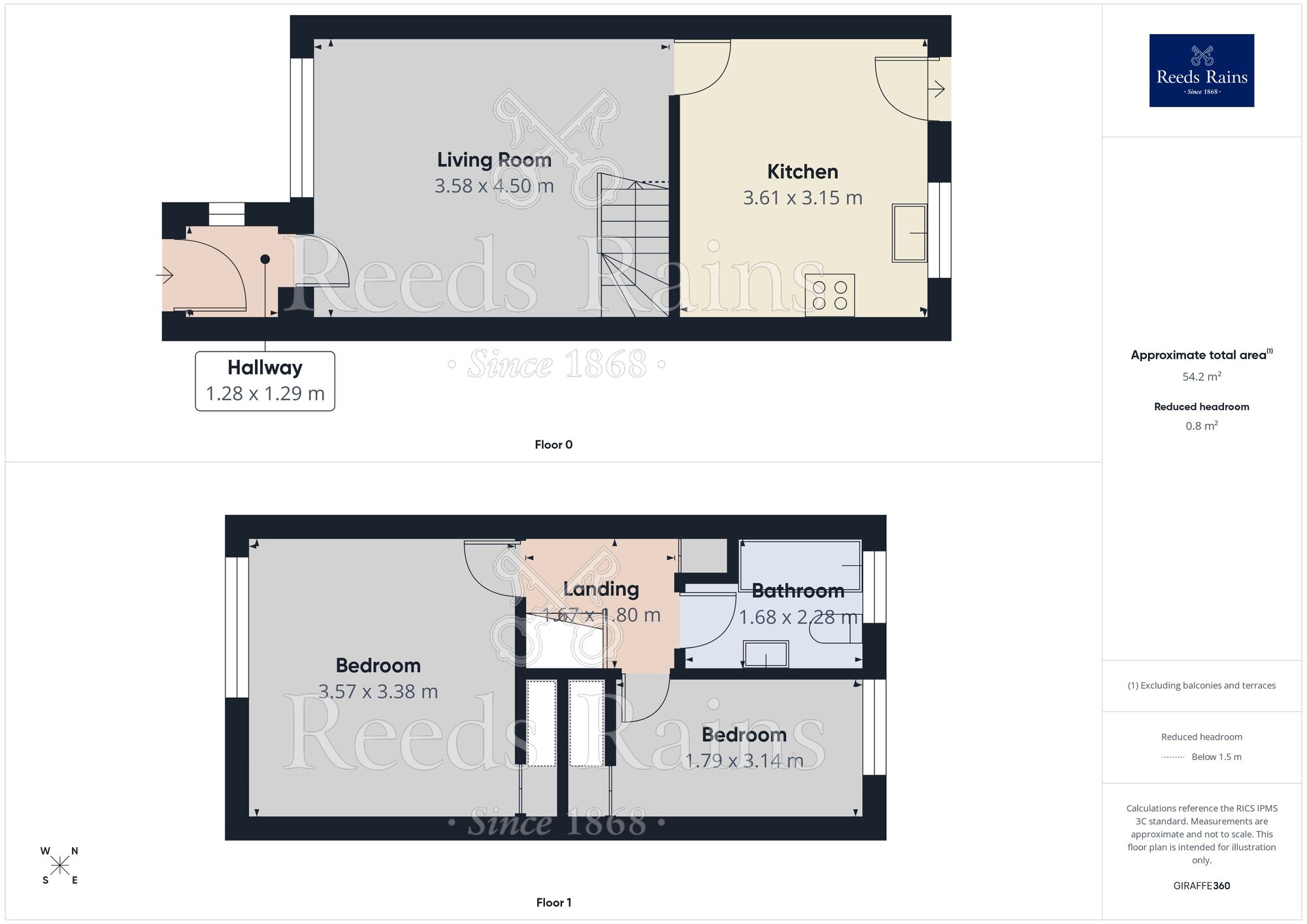 Floorplan of 2 bedroom Mid Terrace House for sale, Newbold Road, Chesterfield, Derbyshire, S41
