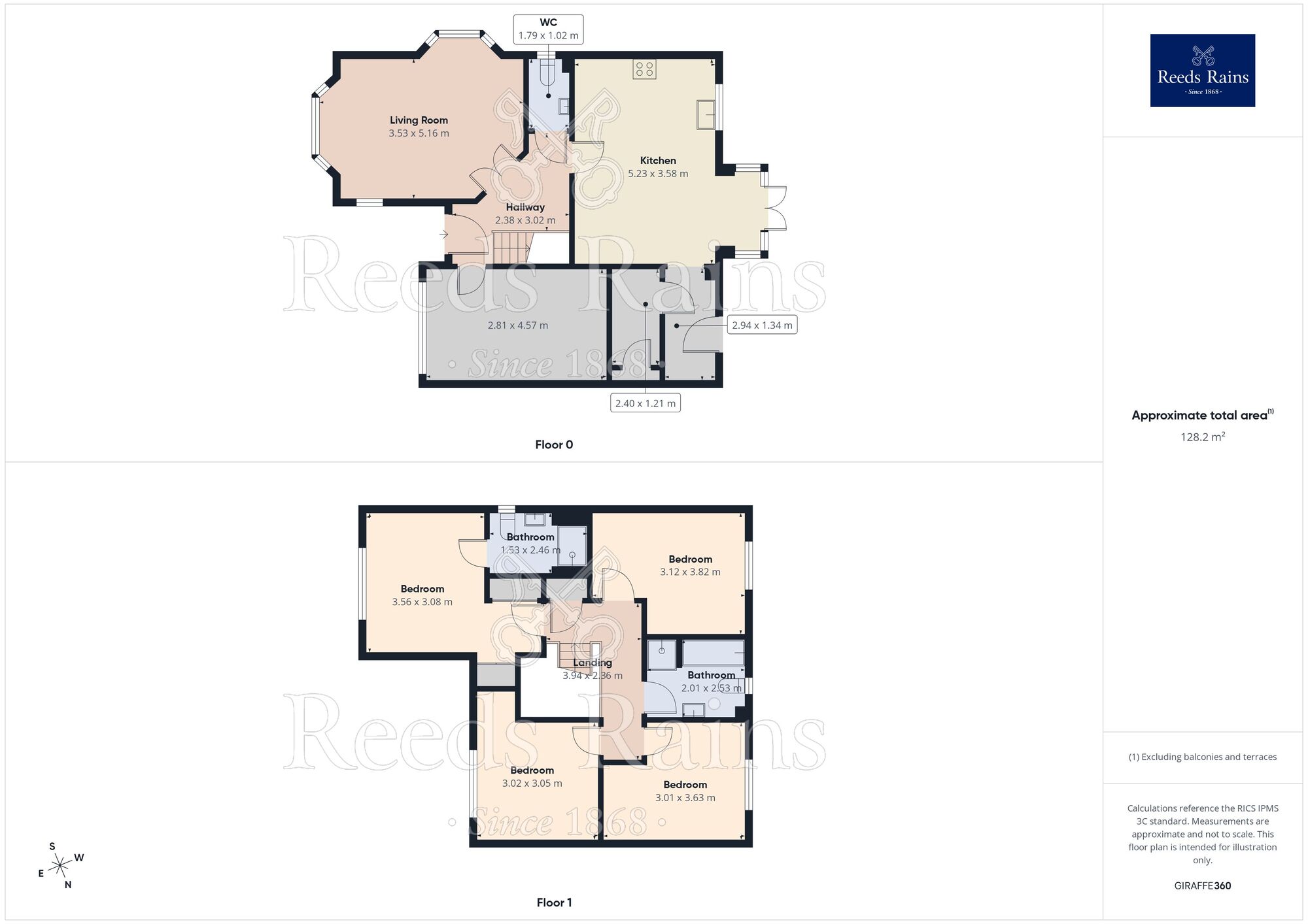 Floorplan of 4 bedroom Detached House for sale, Whippet Way, Chesterfield, Derbyshire, S41