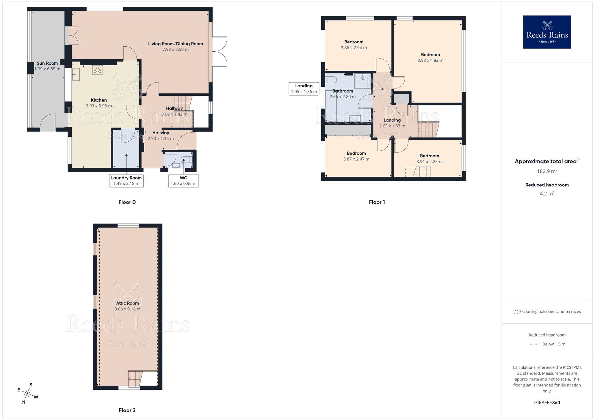 Floorplan of 4 bedroom Detached House for sale, Green Lane, Pilsley, Derbyshire, S45