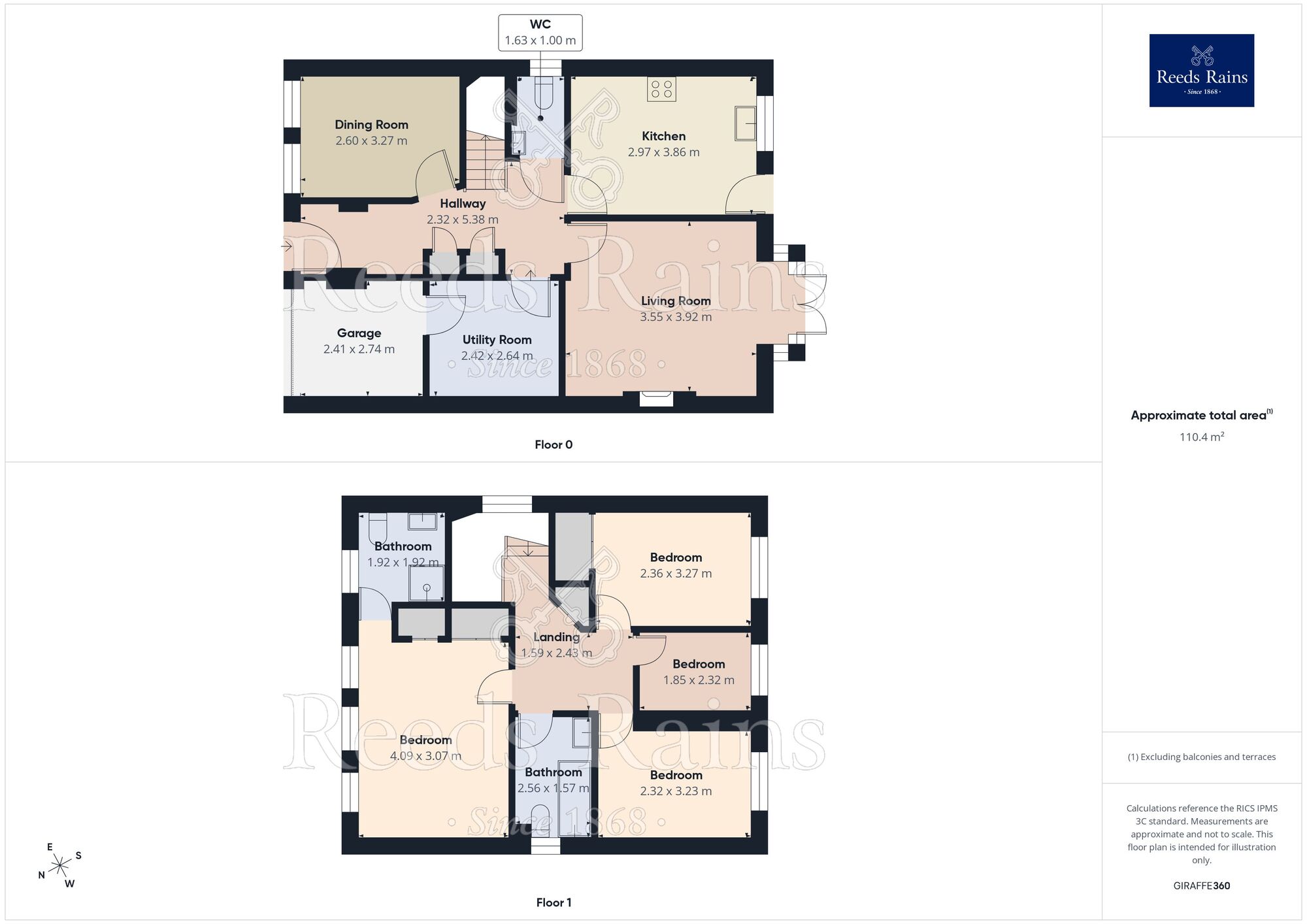 Floorplan of 4 bedroom Detached House for sale, Holme Park Avenue, Chesterfield, Derbyshire, S41