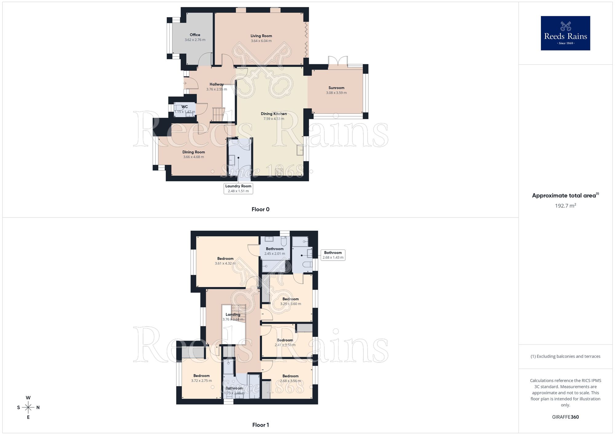 Floorplan of 5 bedroom Semi Detached House for sale, Century Way, Clowne, Derbyshire, S43