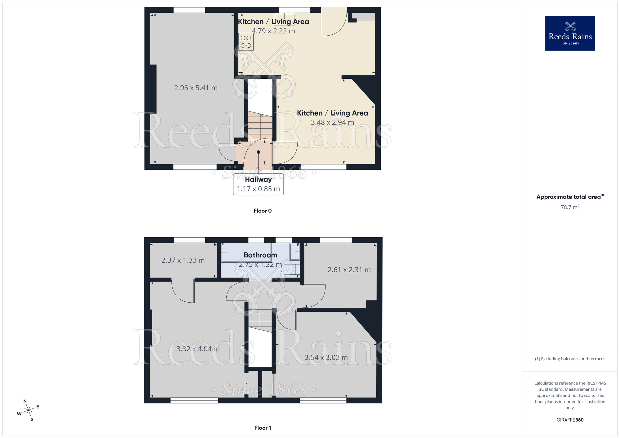 Floorplan of 3 bedroom Semi Detached House to rent, Stand Road, Chesterfield, Derbyshire, S41