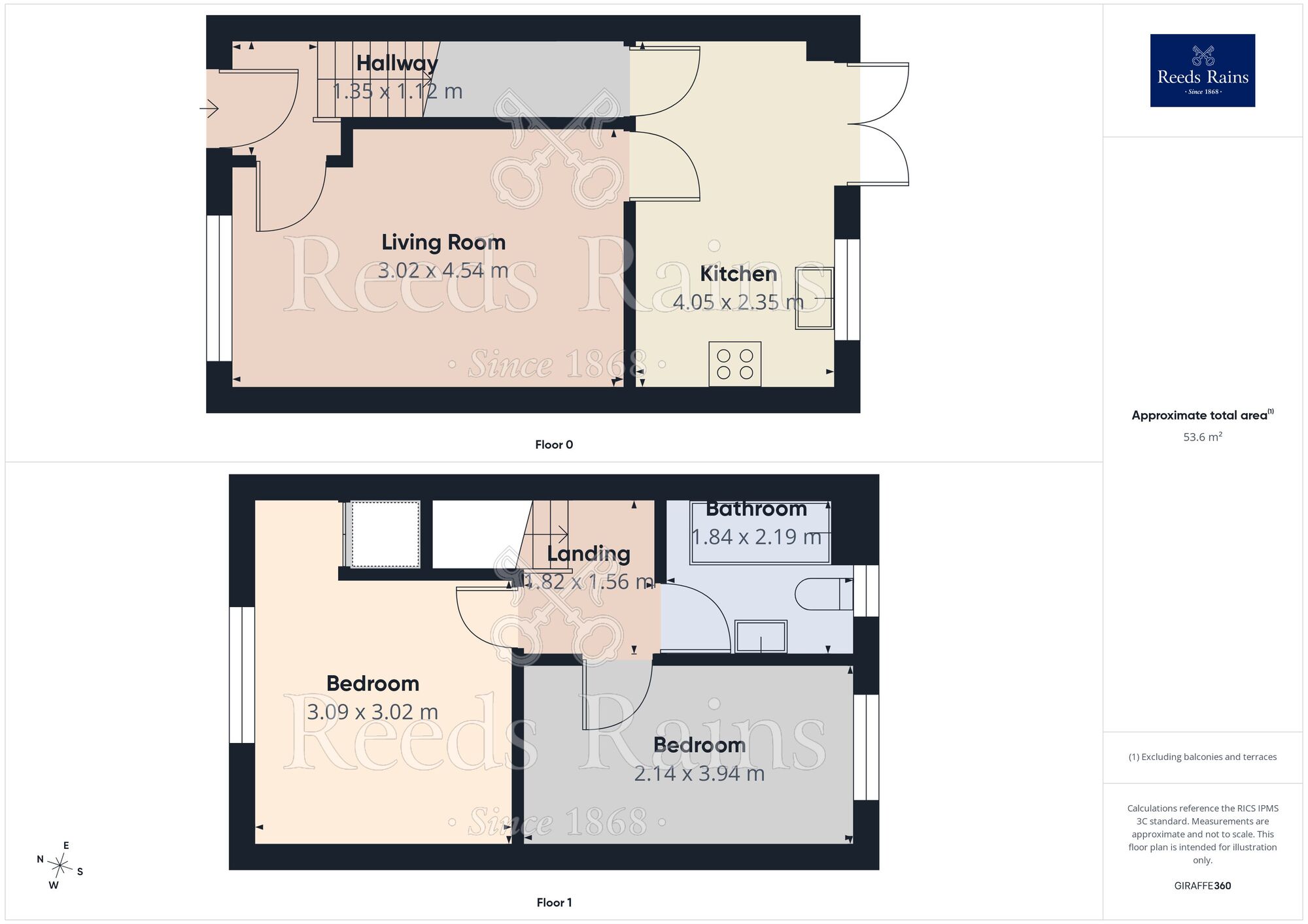 Floorplan of 2 bedroom Semi Detached House for sale, Swan Street, Poolsbrook, Derbyshire, S43