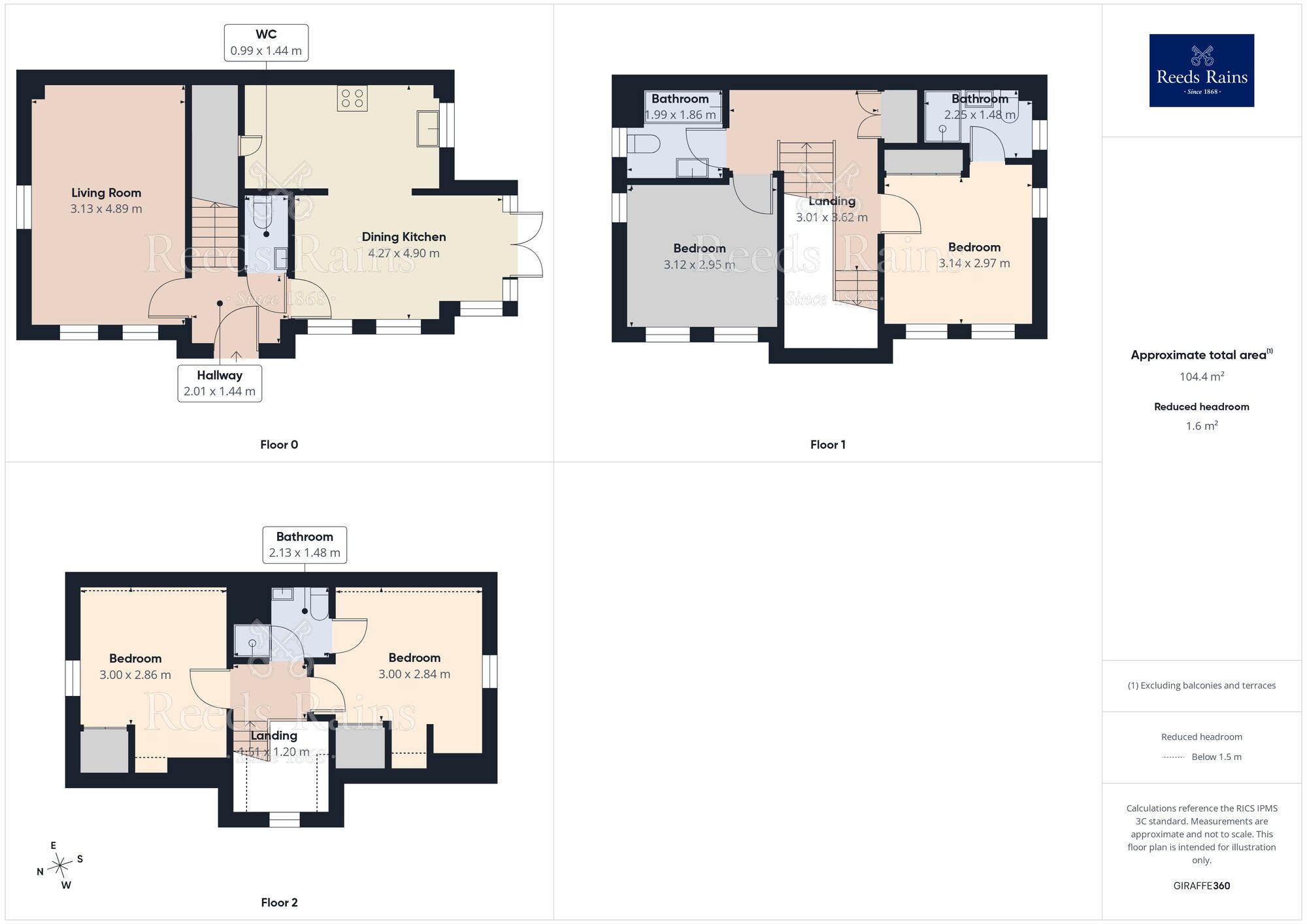 Floorplan of 4 bedroom Detached House for sale, Spire Heights, Chesterfield, Derbyshire, S40