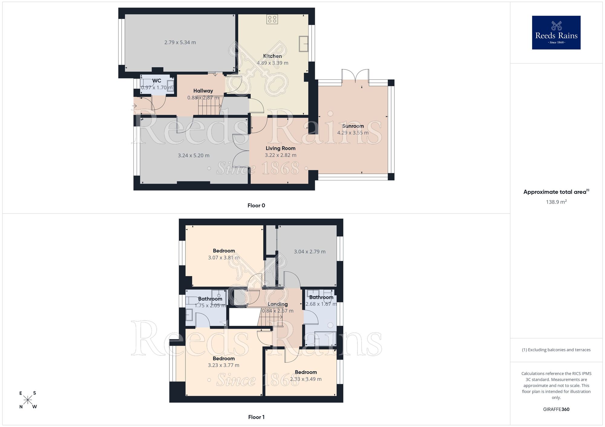 Floorplan of 4 bedroom Detached House to rent, Brackens Lane, Barlborough, Derbyshire, S43