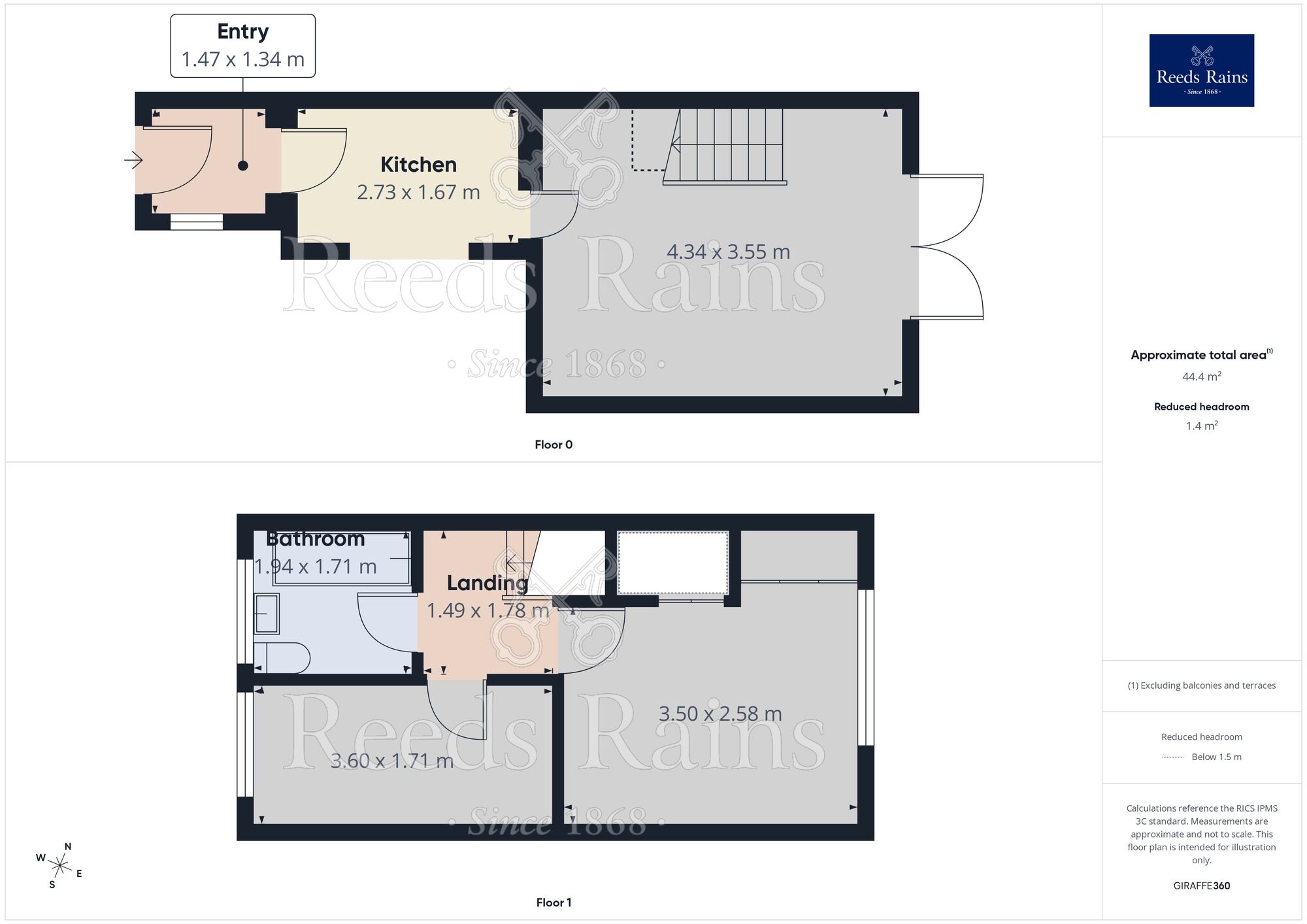 Floorplan of 2 bedroom Semi Detached House to rent, Wellington Street, New Whittington, Derbyshire, S43