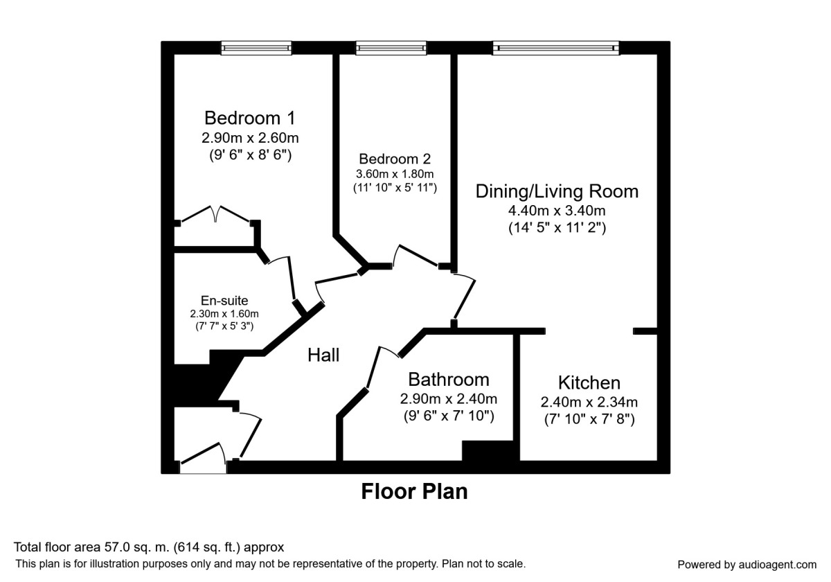 Floorplan of 2 bedroom  Flat to rent, Black Diamond Street, Chester, CH1