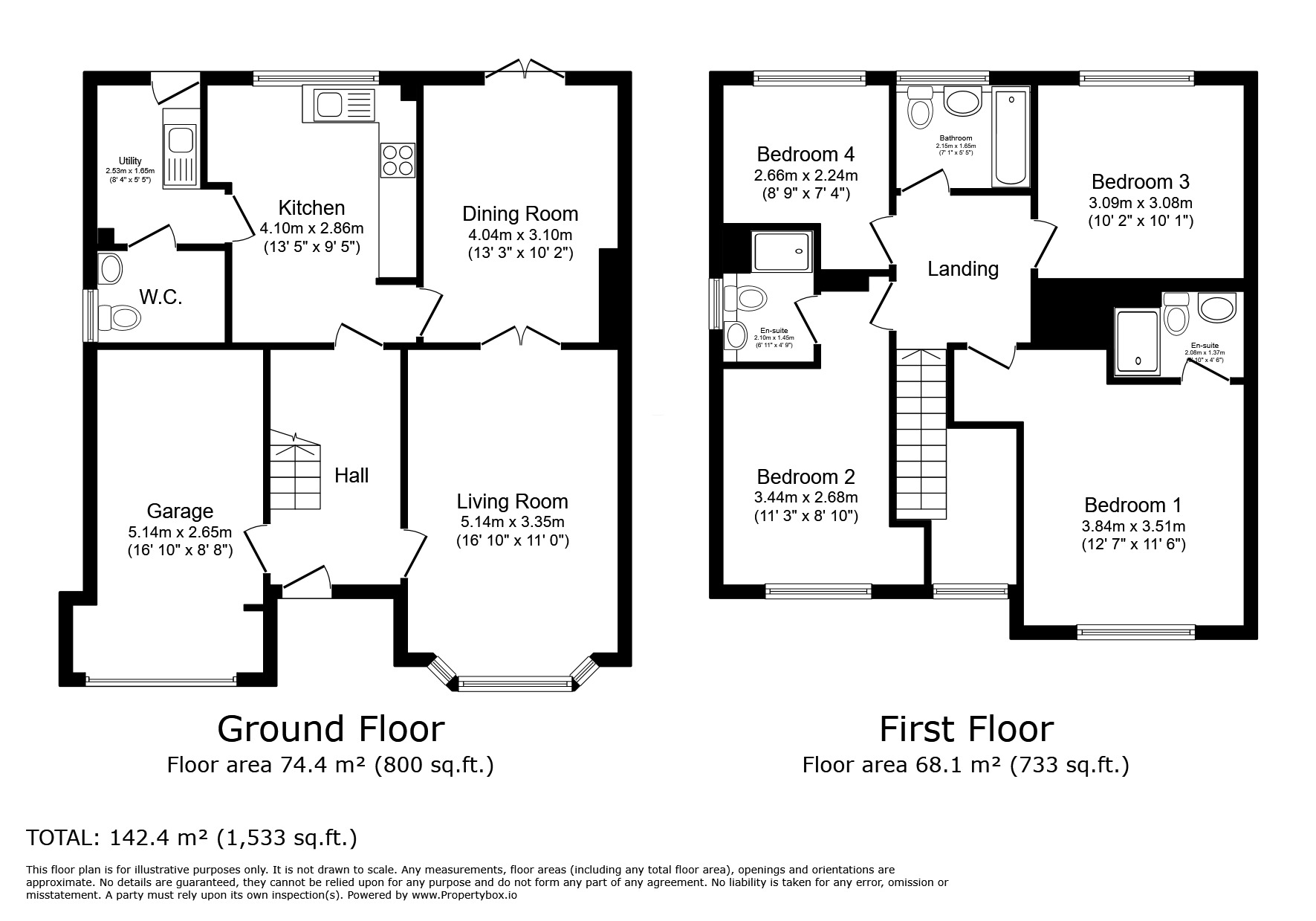 Floorplan of 4 bedroom Detached House for sale, Highlander Road, Saighton, Cheshire, CH3
