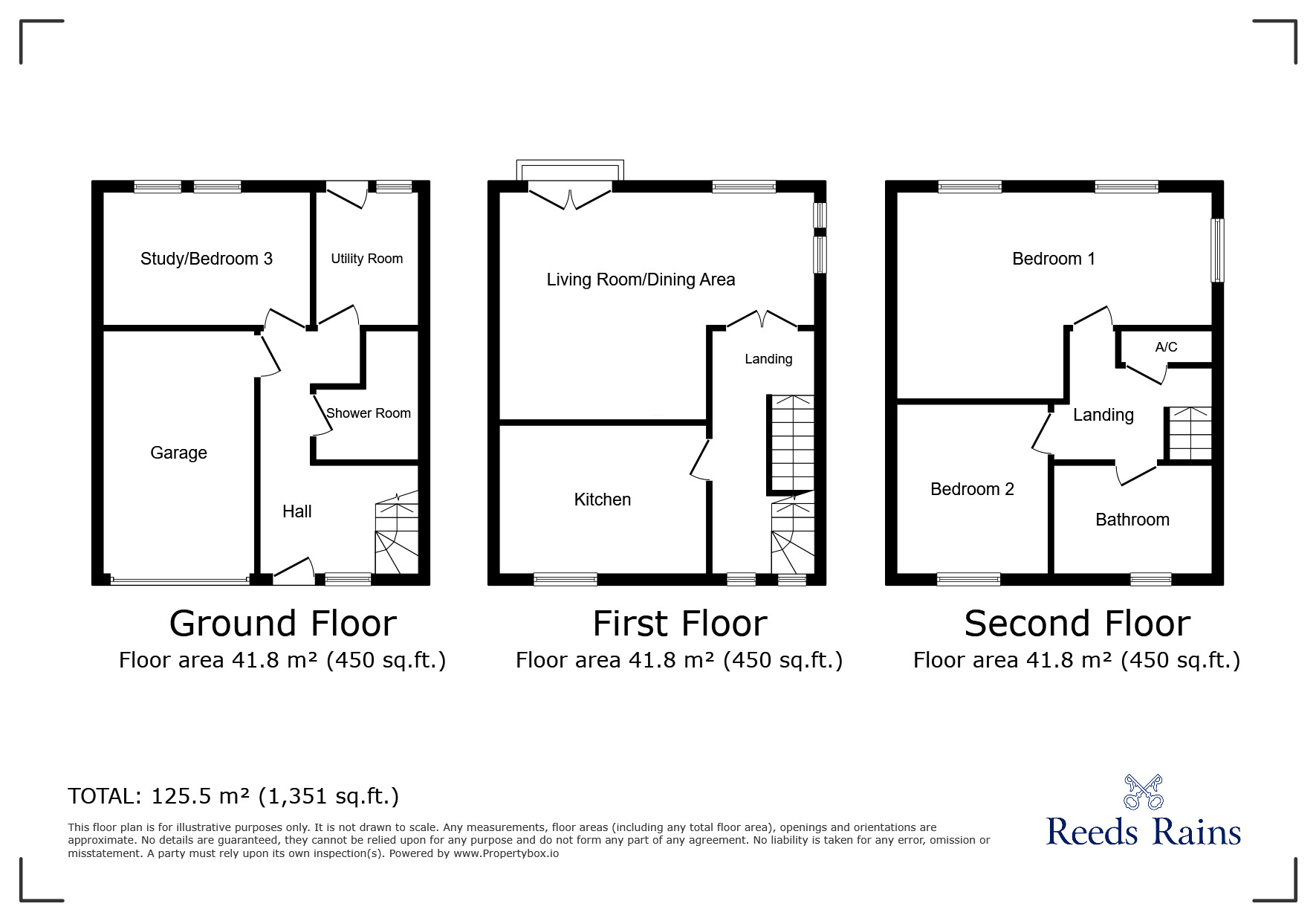 Floorplan of 3 bedroom Semi Detached House for sale, Benton Drive, Chester, Cheshire, CH2