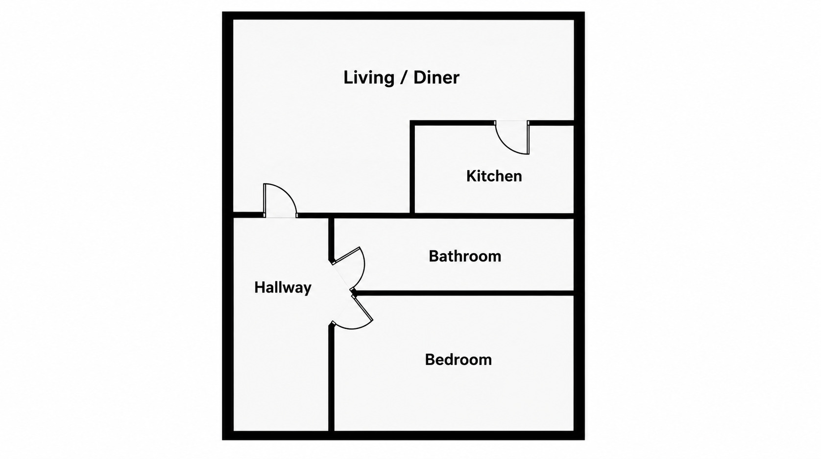 Floorplan of 1 bedroom Flat for sale, Knightsbridge Court, Chester, Cheshire, CH1