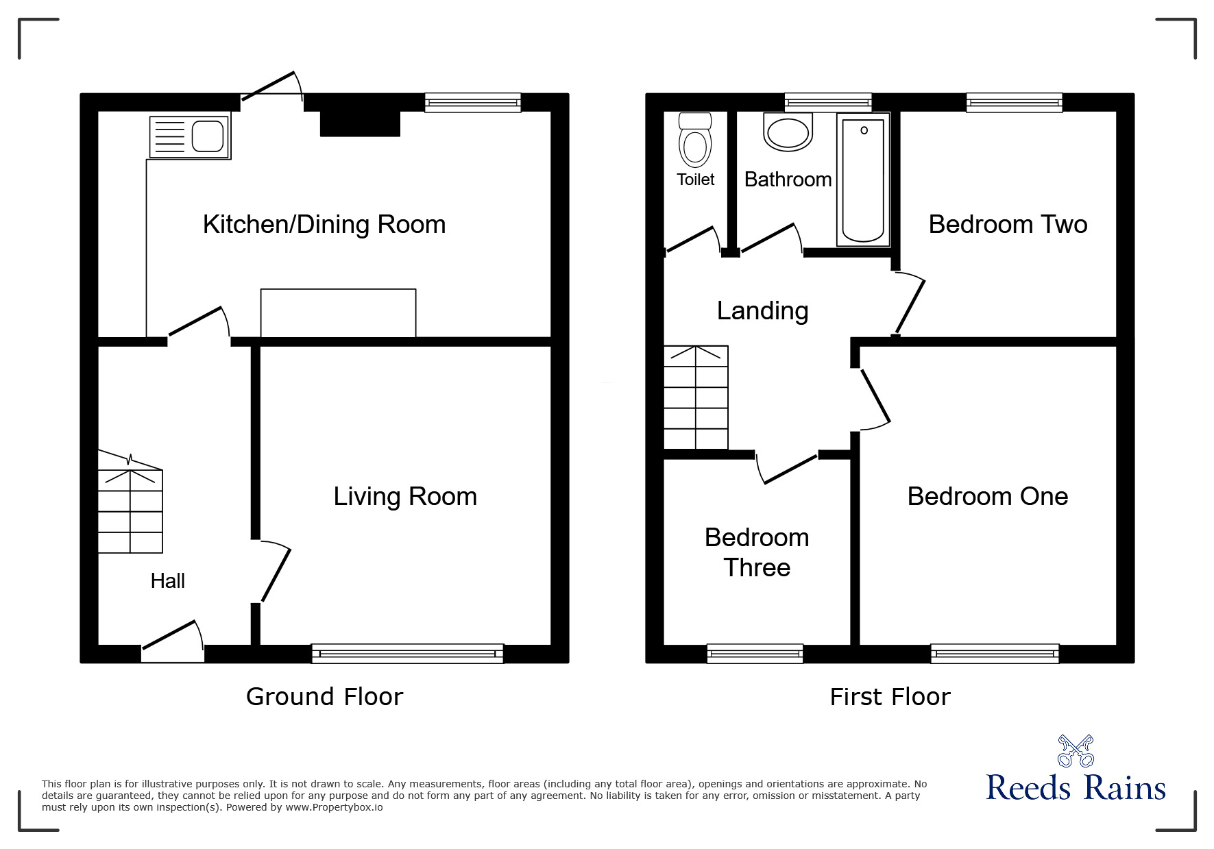 Floorplan of 3 bedroom Mid Terrace House for sale, Chirk Close, Chester, Cheshire, CH2