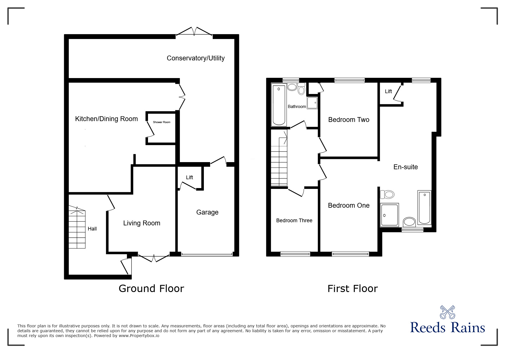 Floorplan of 3 bedroom Semi Detached House for sale, Cross Green, Upton, Cheshire, CH2