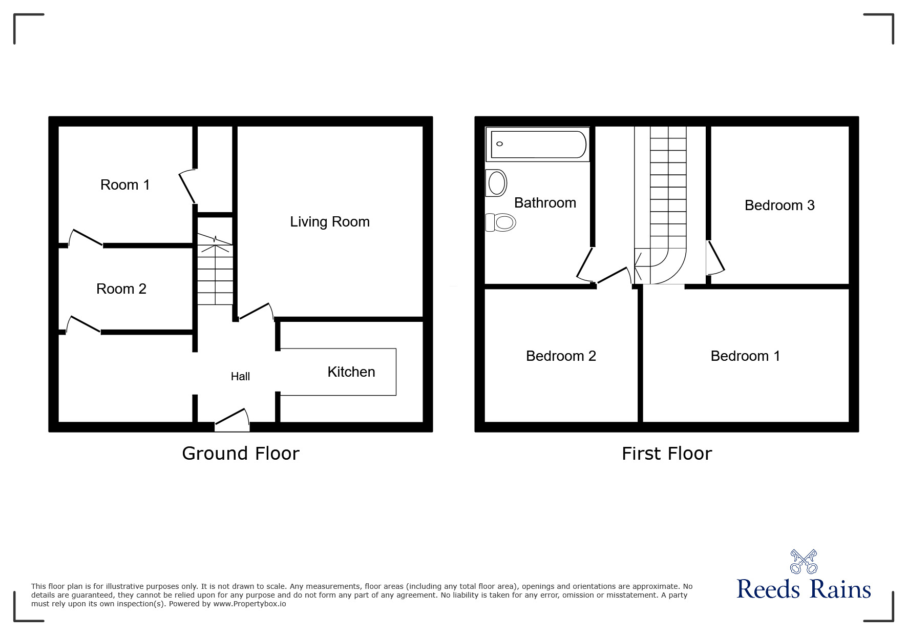 Floorplan of 3 bedroom End Terrace House to rent, Neville Road, Chester, Cheshire, CH3