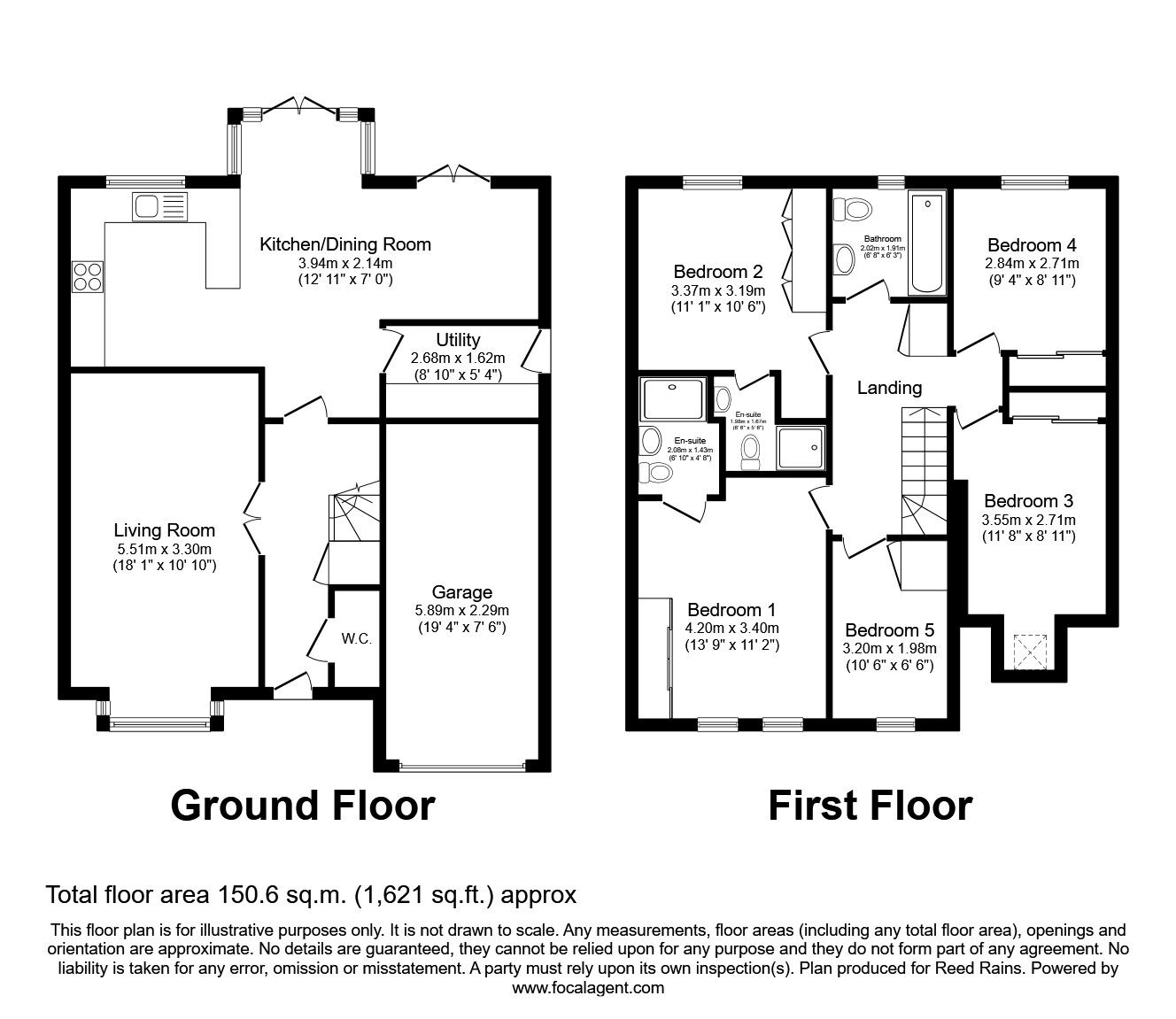 Floorplan of 5 bedroom Detached House to rent, Filter Bed Way, Sandbach, Cheshire, CW11