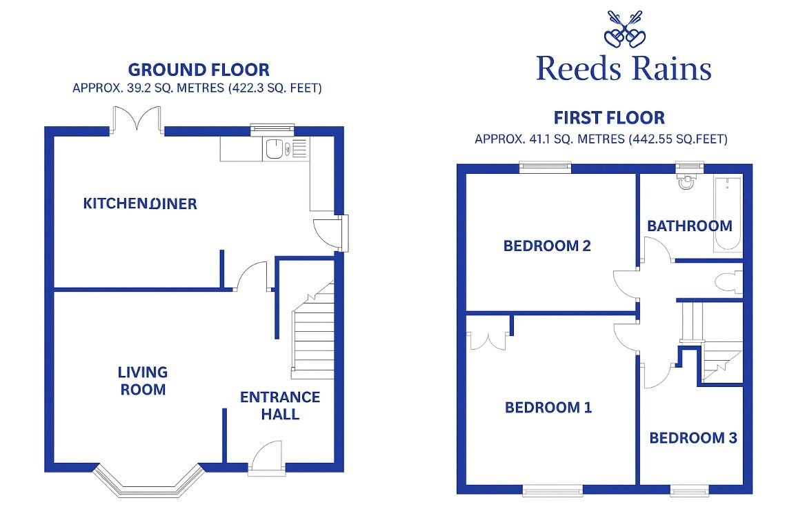 Floorplan of 3 bedroom Semi Detached House for sale, Victoria Road, Saltney, Flintshire, CH4