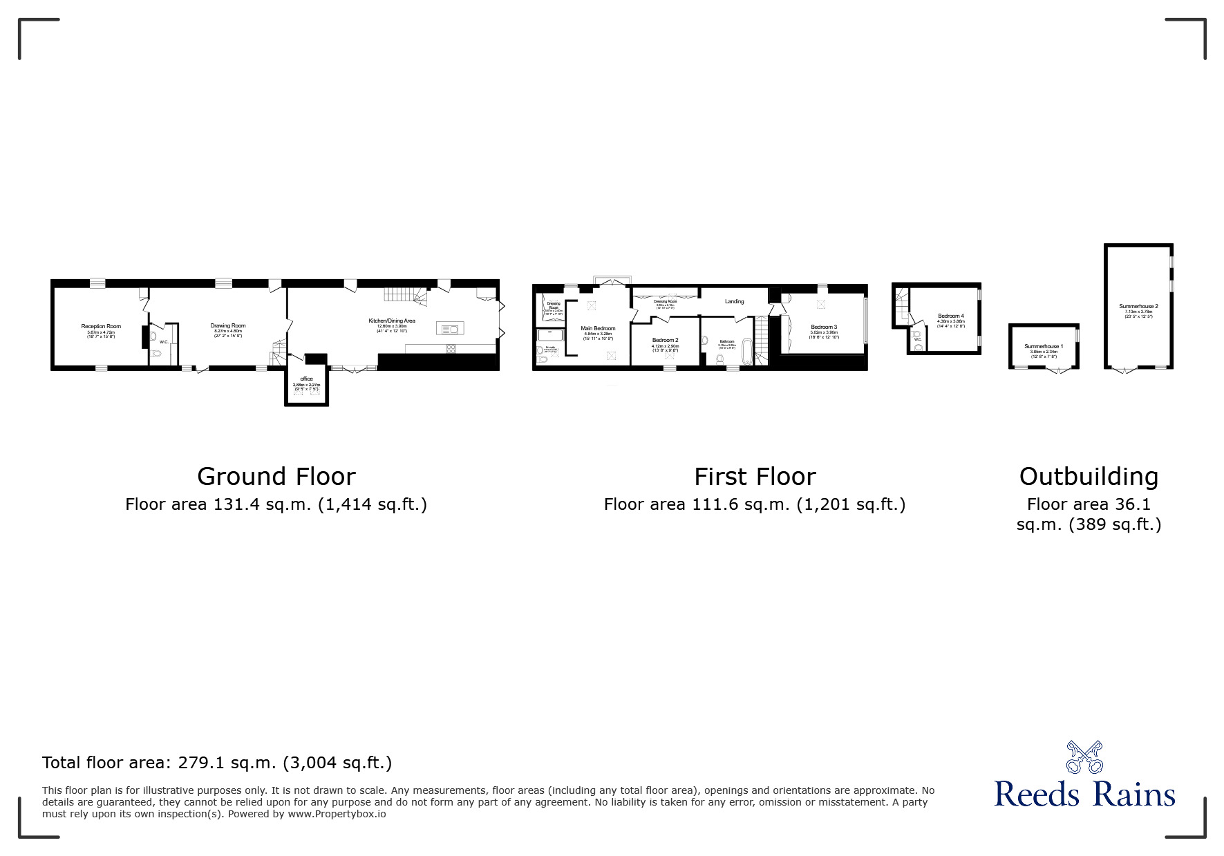 Floorplan of 4 bedroom  House to rent, Ffordd Y Gilrhos, Mold, Flintshire, CH7