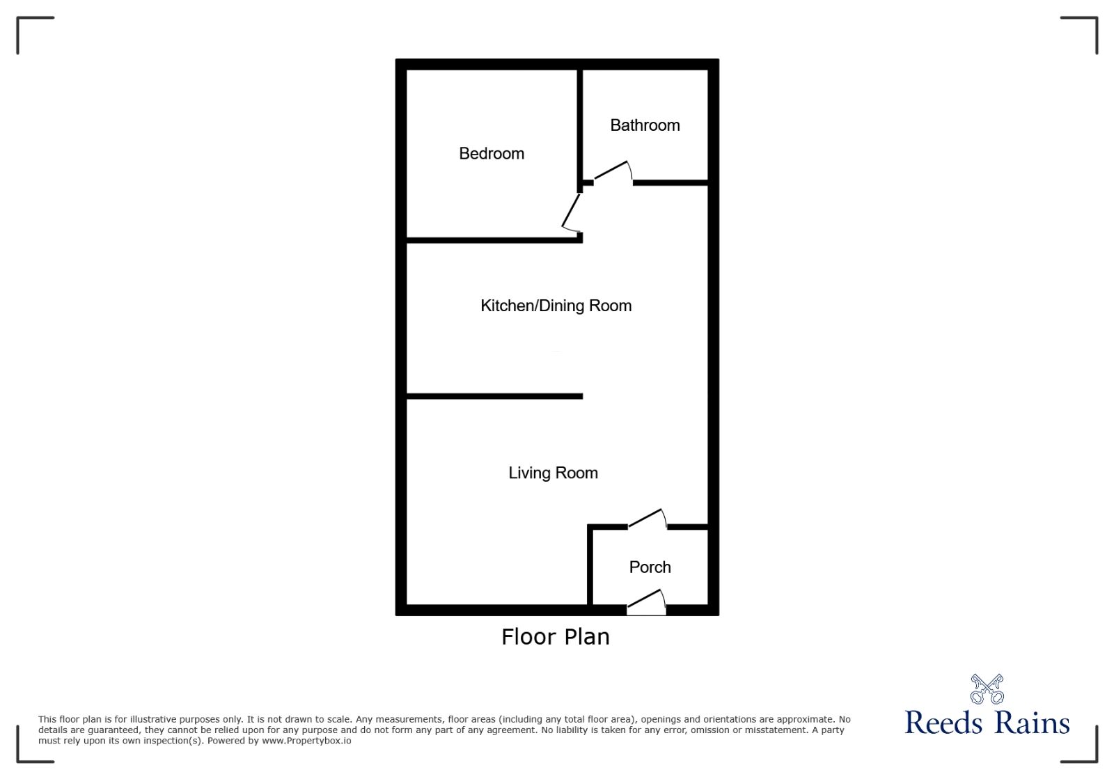 Floorplan of 1 bedroom Flat for sale, Newton Hall, Chester, Cheshire, CH2