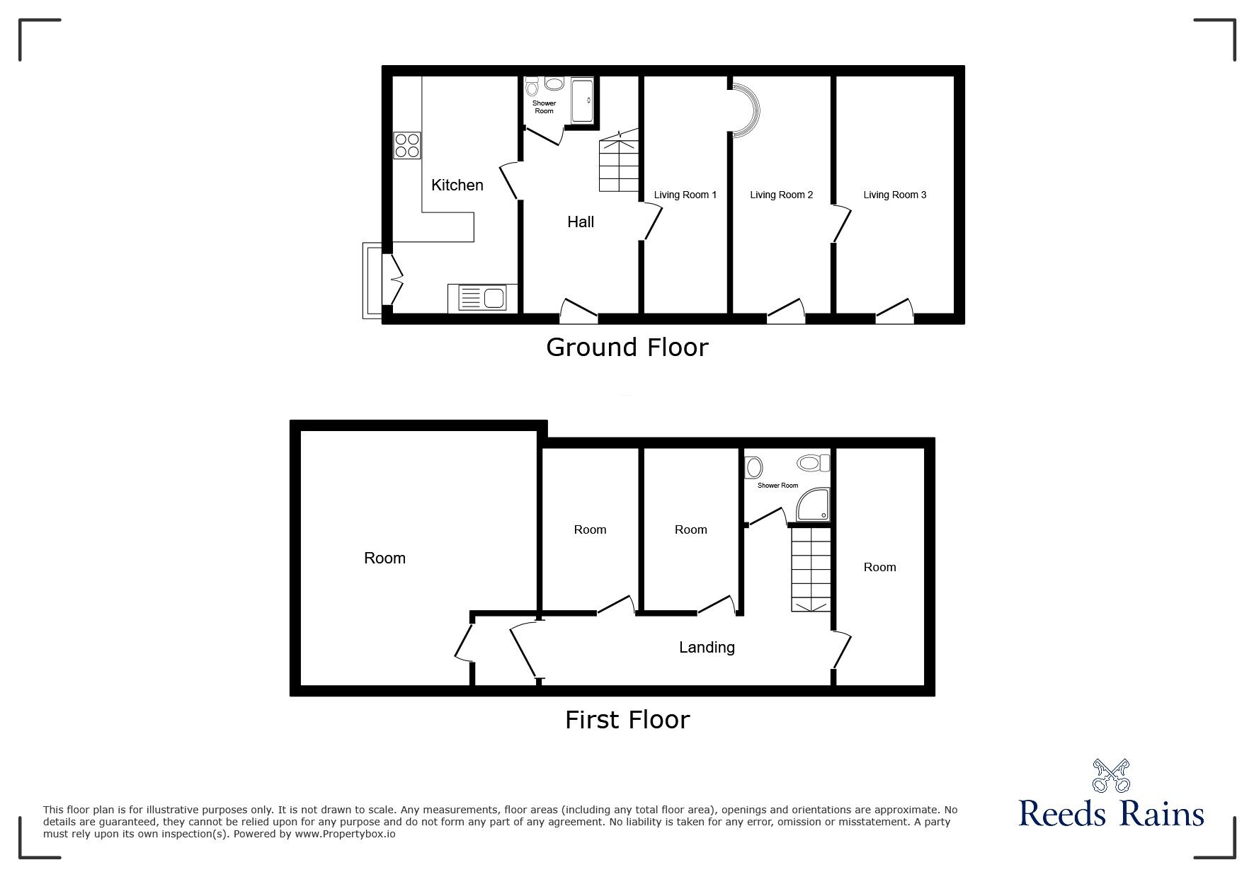 Floorplan of 3 bedroom House to rent, Abbotsmeads, Parkgate Road, Cheshire, CH1