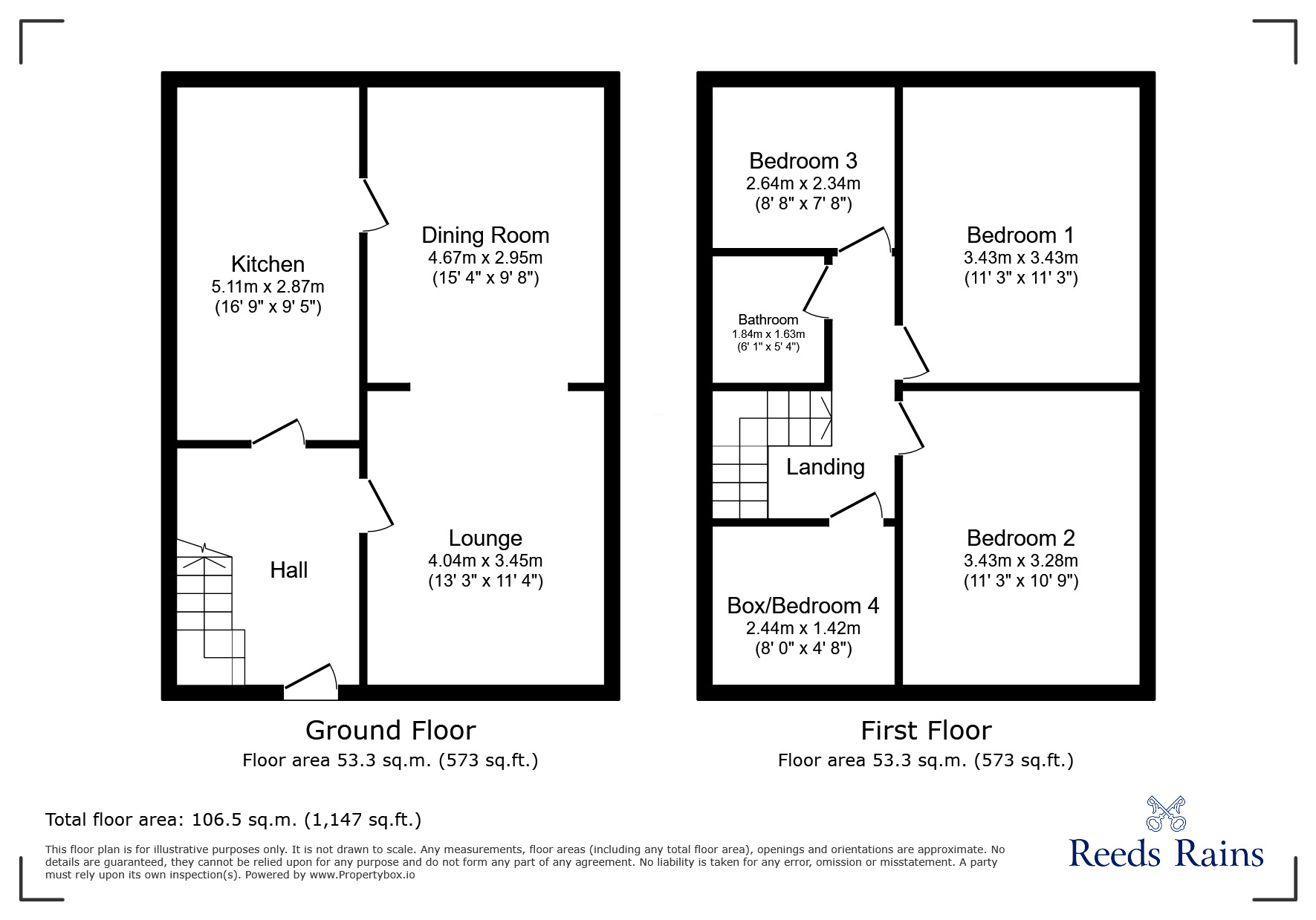 Floorplan of 4 bedroom Semi Detached House for sale, Pearl Lane, Vicars Cross, Cheshire, CH3