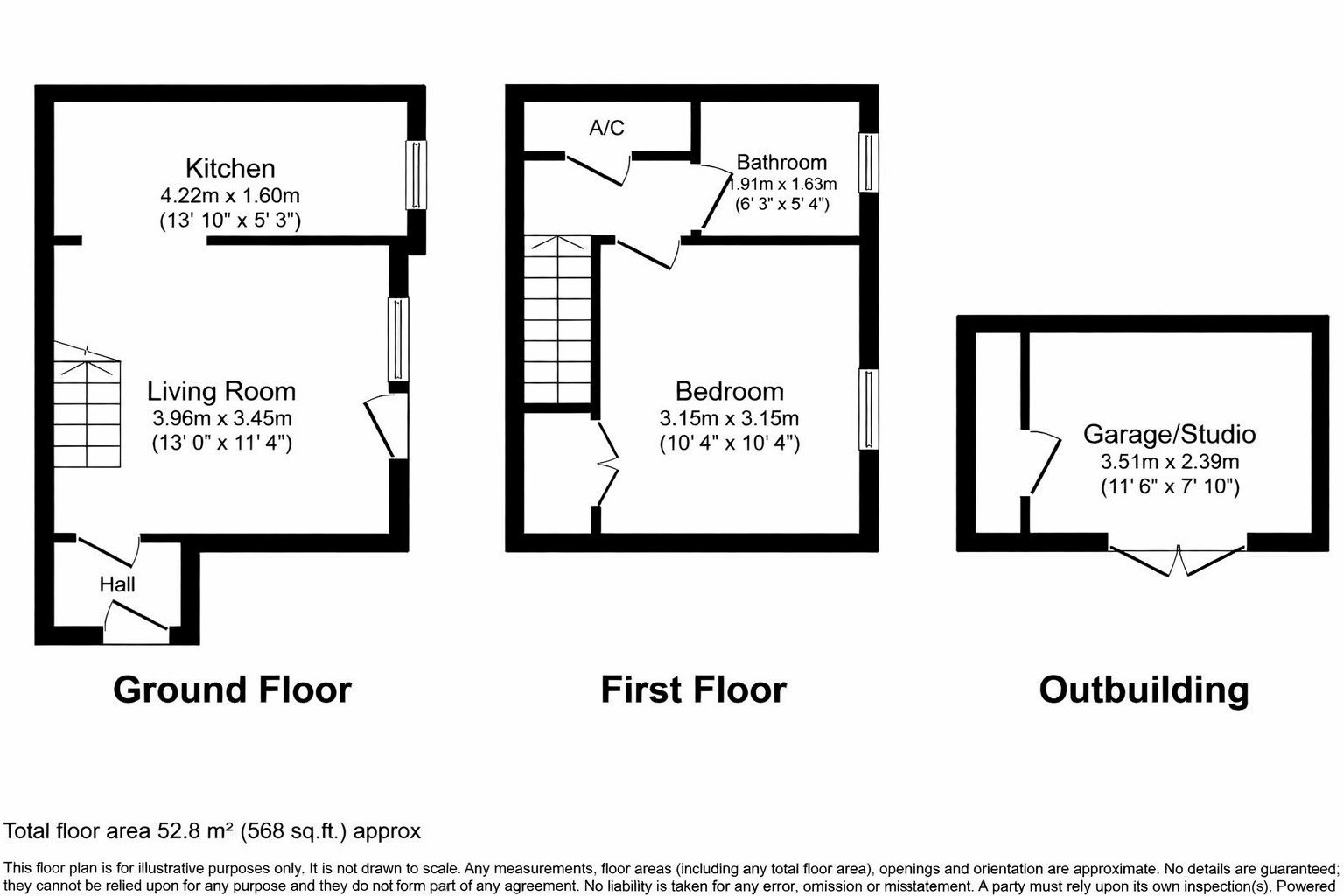Floorplan of 1 bedroom Semi Detached House for sale, Bluebell Close, Huntington, Cheshire, CH3