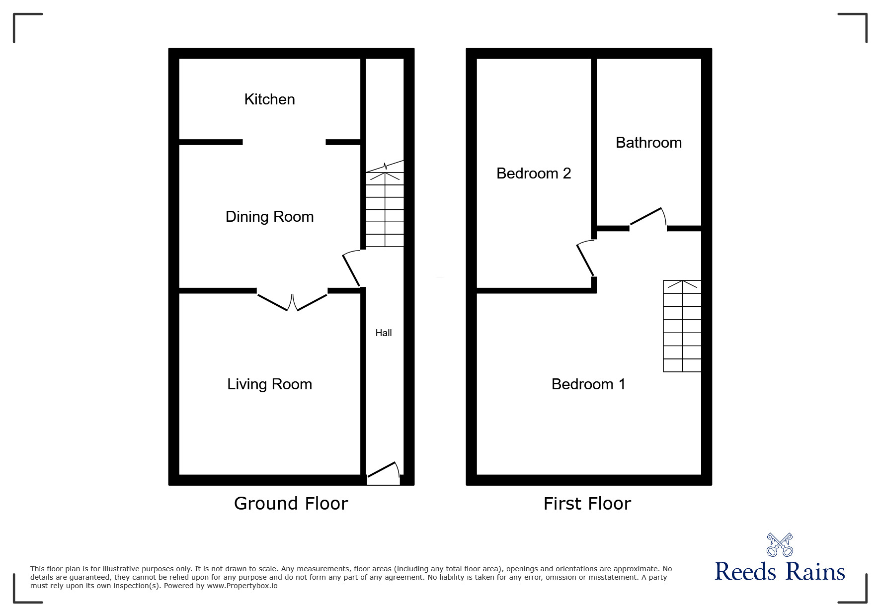 Floorplan of 2 bedroom Mid Terrace House for sale, Black Friars, Chester, Cheshire, CH1