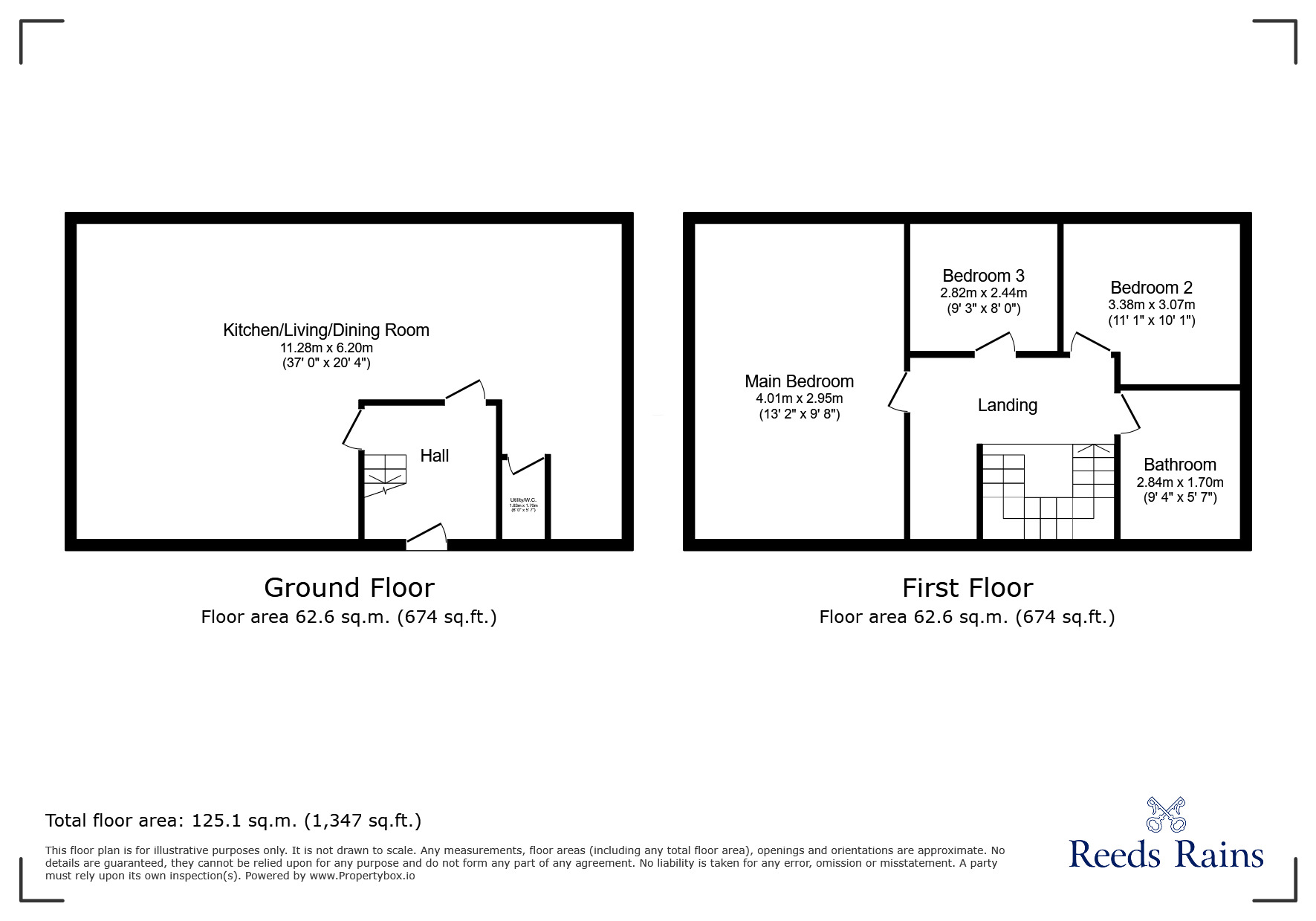 Floorplan of 3 bedroom Semi Detached House for sale, Norley Drive, Vicars Cross, Cheshire, CH3