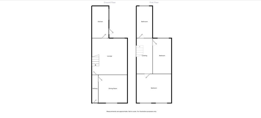 Floorplan of 2 bedroom Mid Terrace House for sale, Coronation Street, Saltney, Cheshire West and Ches, CH4
