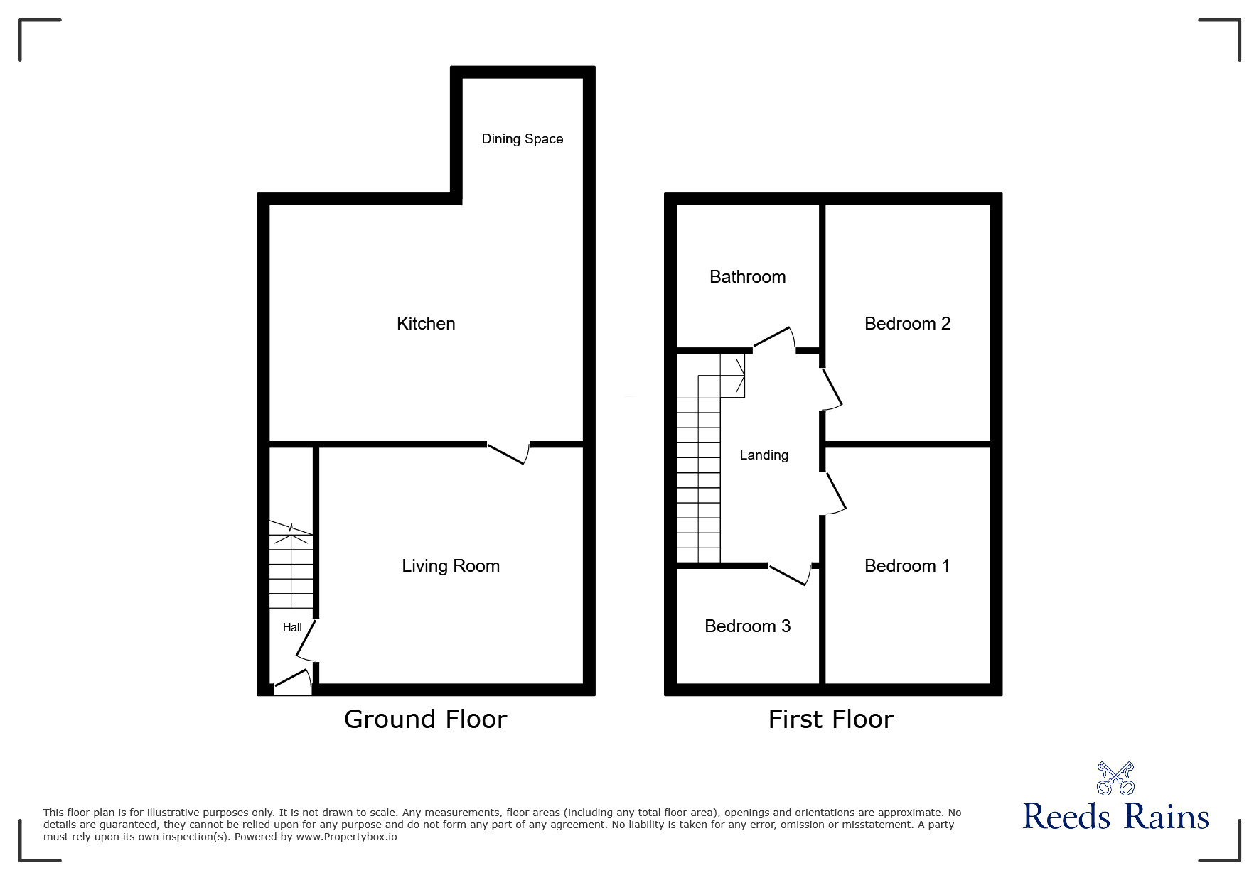 Floorplan of 3 bedroom Semi Detached House to rent, Reeves Road, Great Boughton, Cheshire, CH3