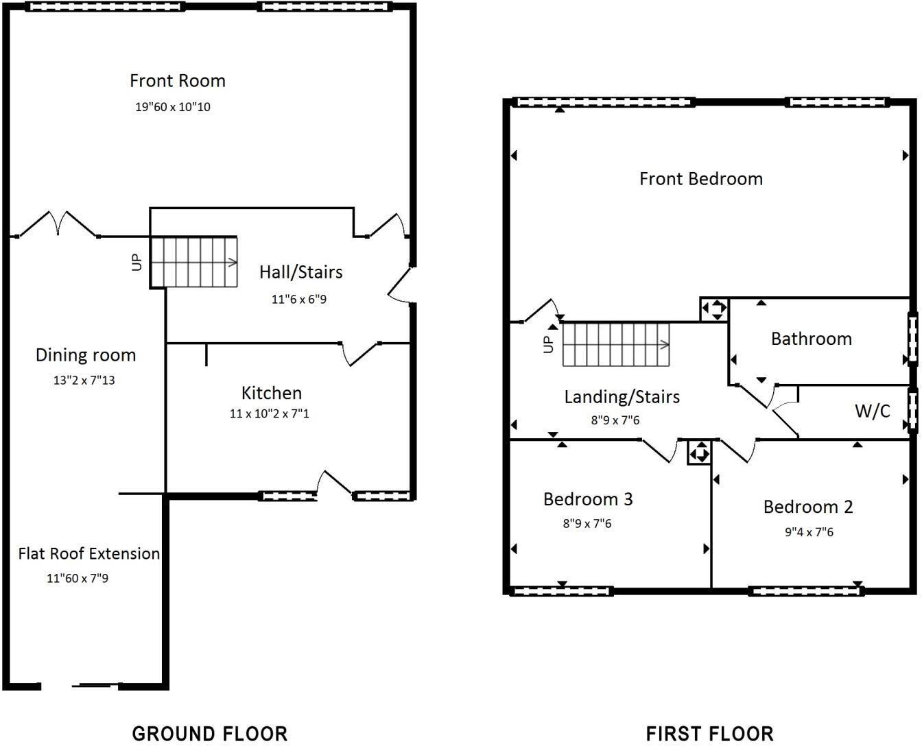 Floorplan of 3 bedroom Semi Detached House for sale, Ethelda Drive, Chester, Cheshire, CH2