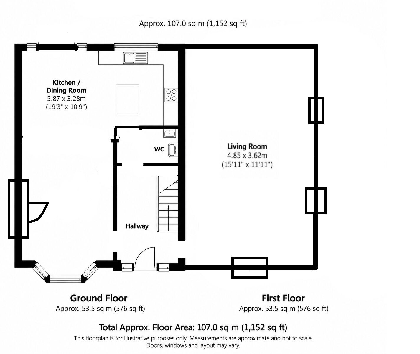 Floorplan of 4 bedroom Semi Detached House for sale, Willow Hey, Saughall, Cheshire, CH1