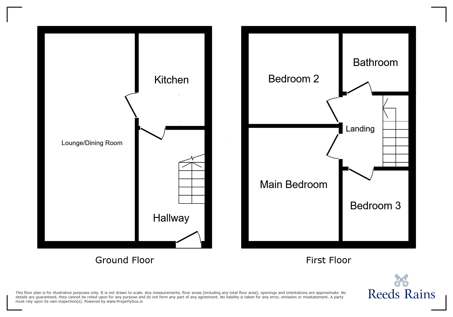 Floorplan of 3 bedroom End Terrace House to rent, Tennyson Walk, Blacon, Cheshire, CH1