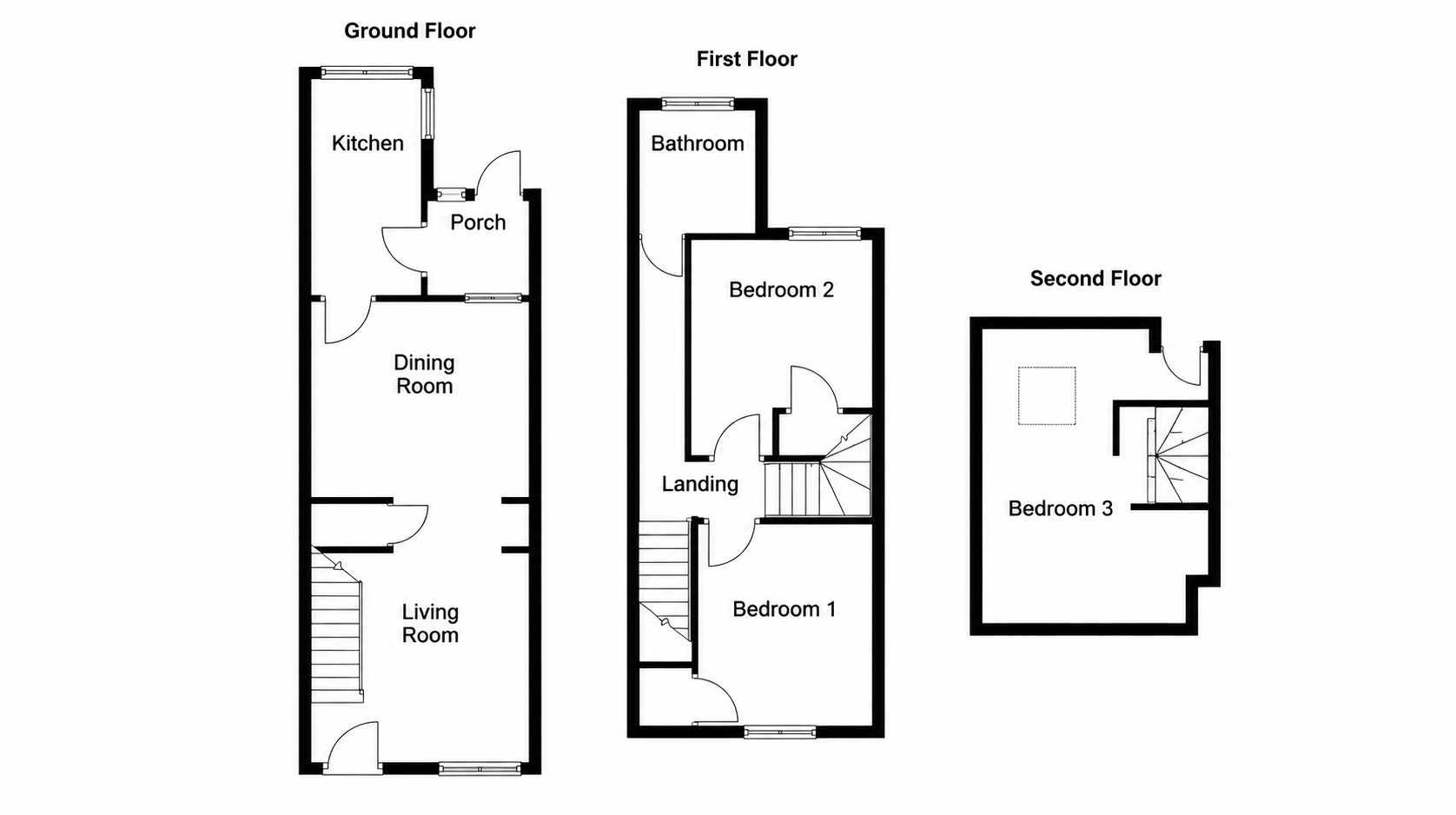 Floorplan of 3 bedroom Mid Terrace House for sale, Churton Street, Chester, Cheshire, CH3