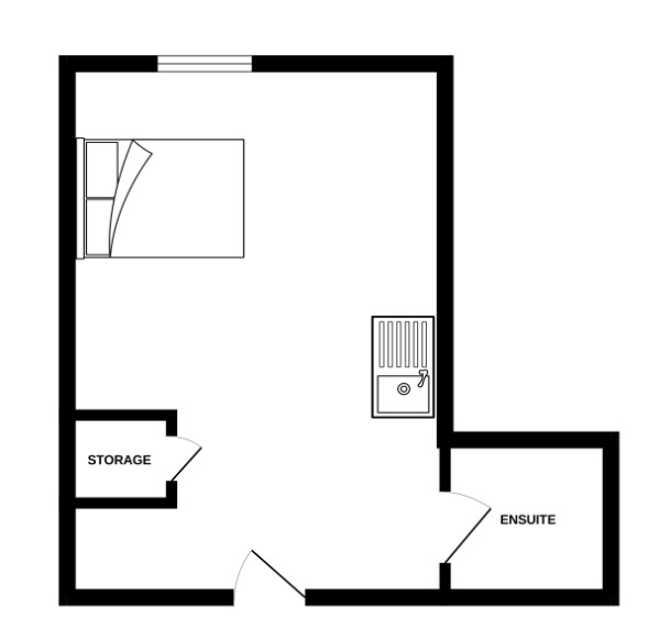 Floorplan of 1 bedroom Flat to rent, Commonhall Street, Chester, Cheshire, CH1
