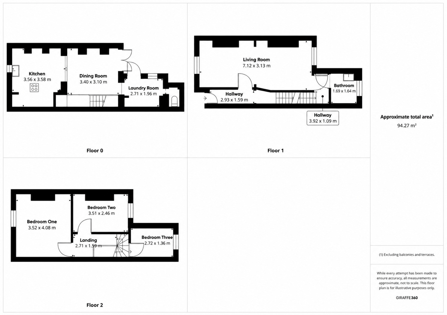 Floorplan of 3 bedroom Mid Terrace House for sale, Chester Street, Saltney, Cheshire West and Ches, CH4