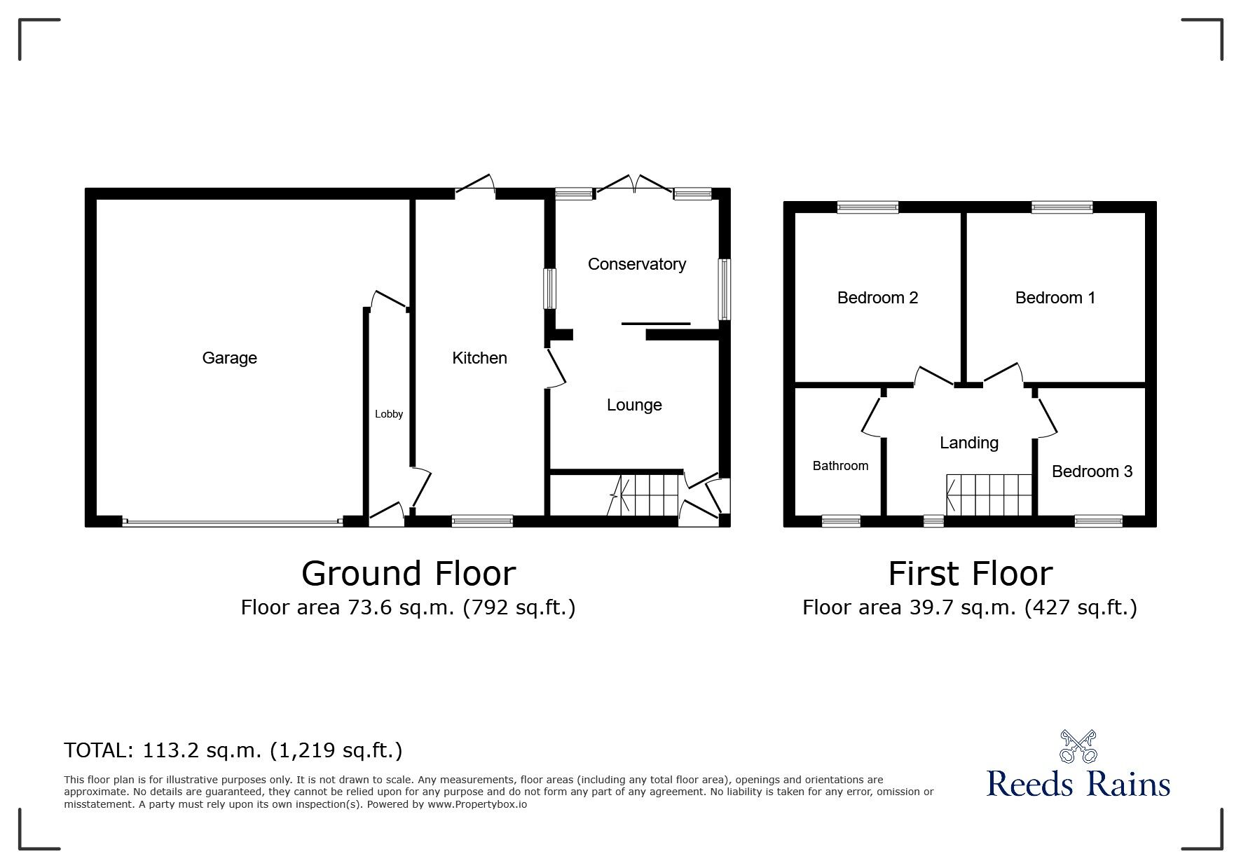 Floorplan of 3 bedroom Semi Detached House for sale, Abb Scott Lane, Low Moor, West Yorkshire, BD12