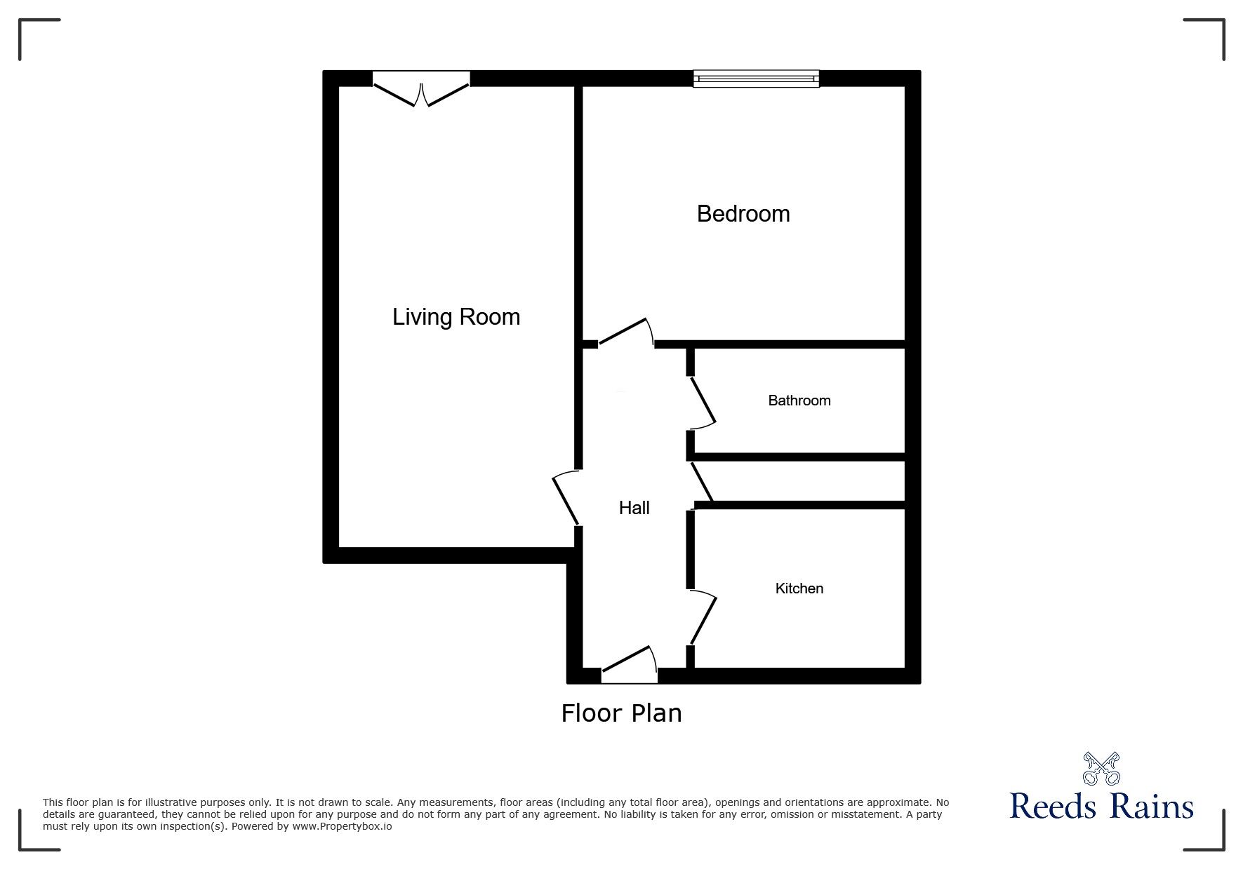 Floorplan of 1 bedroom  Flat for sale, Kiln Avenue, Mirfield, West Yorkshire, WF14