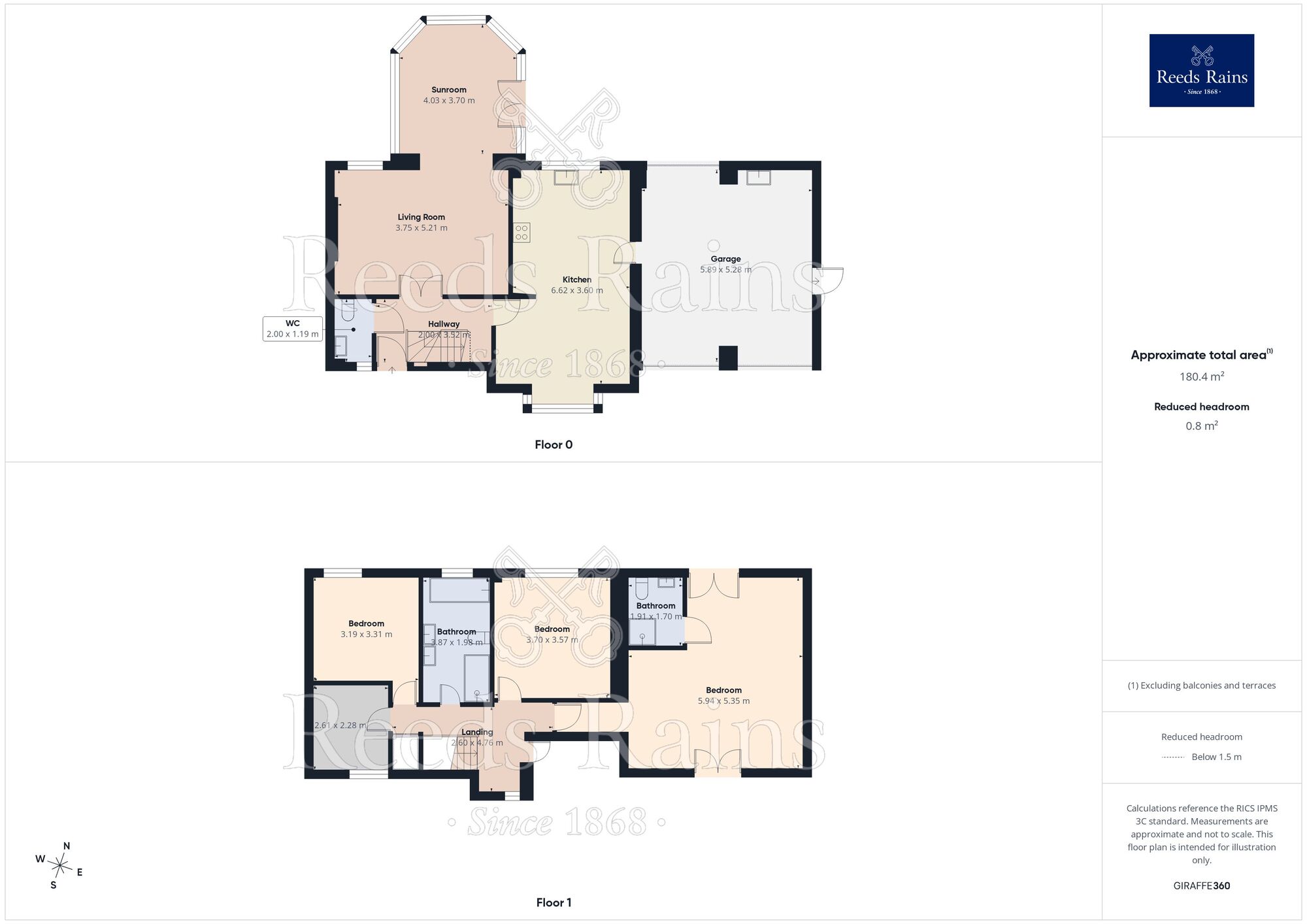 Floorplan of 5 bedroom Detached House for sale, Church Lane, Gomersal, West Yorkshire, BD19