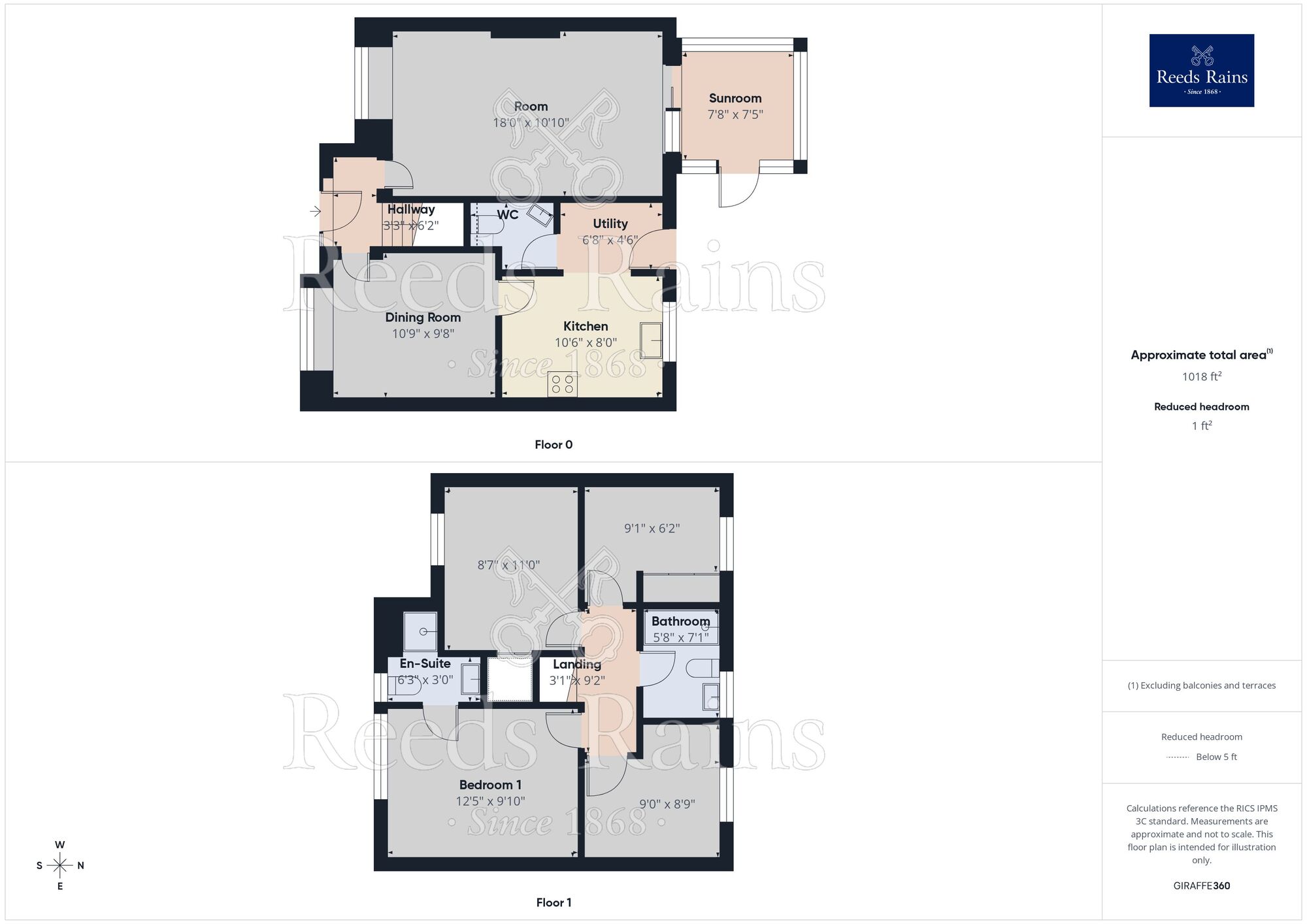 Floorplan of 4 bedroom Detached House for sale, Oxford Walk, Gomersal, West Yorkshire, BD19