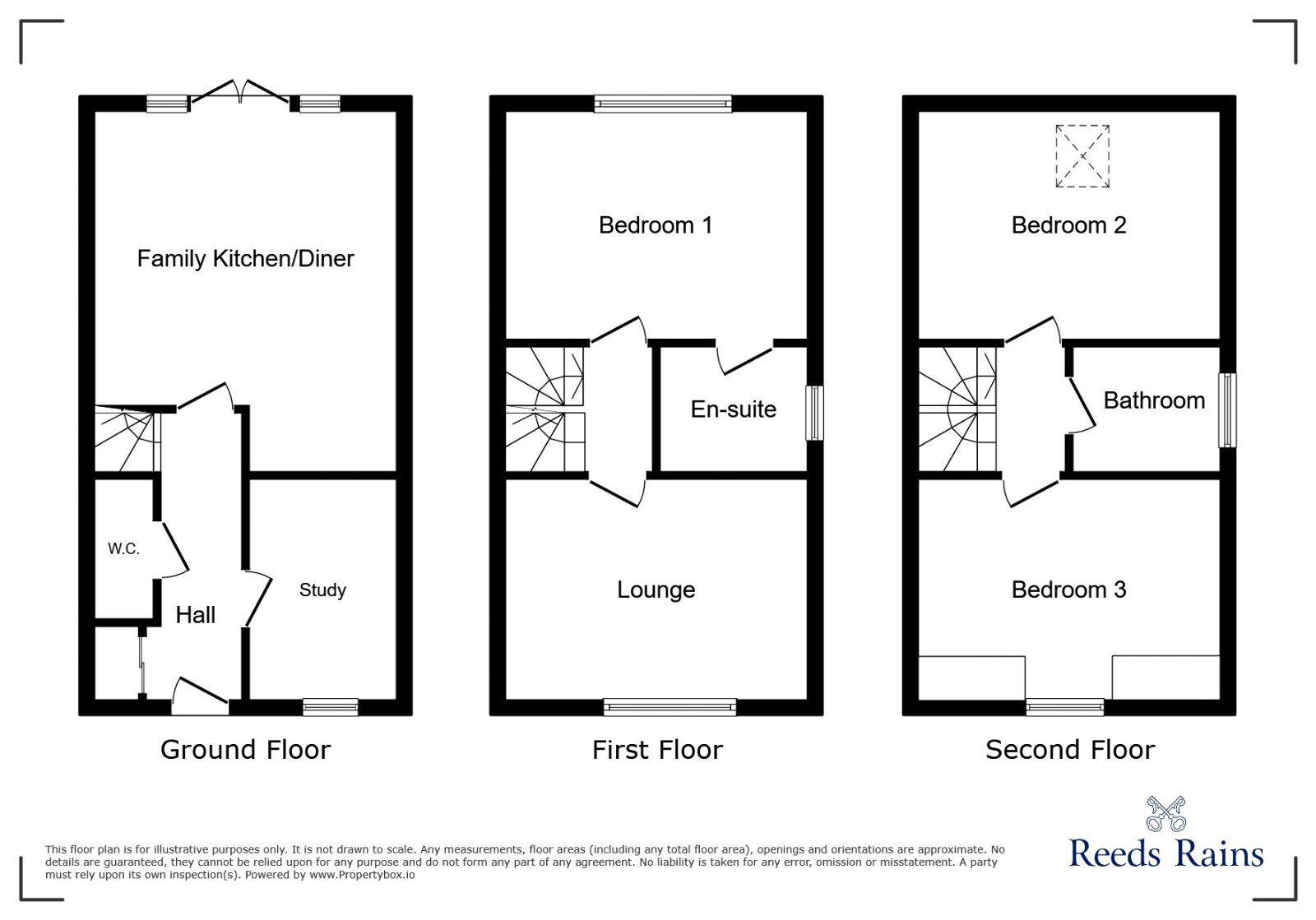 Floorplan of 4 bedroom End Terrace House for sale, Leafcutter Way, Cleckheaton, West Yorkshire, BD19