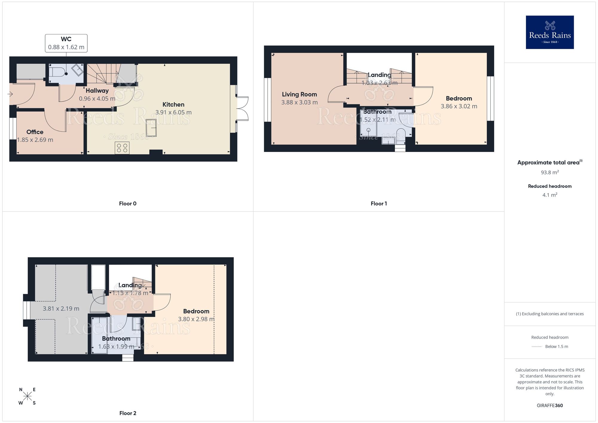Floorplan of 4 bedroom End Terrace House for sale, Leafcutter Way, Cleckheaton, West Yorkshire, BD19