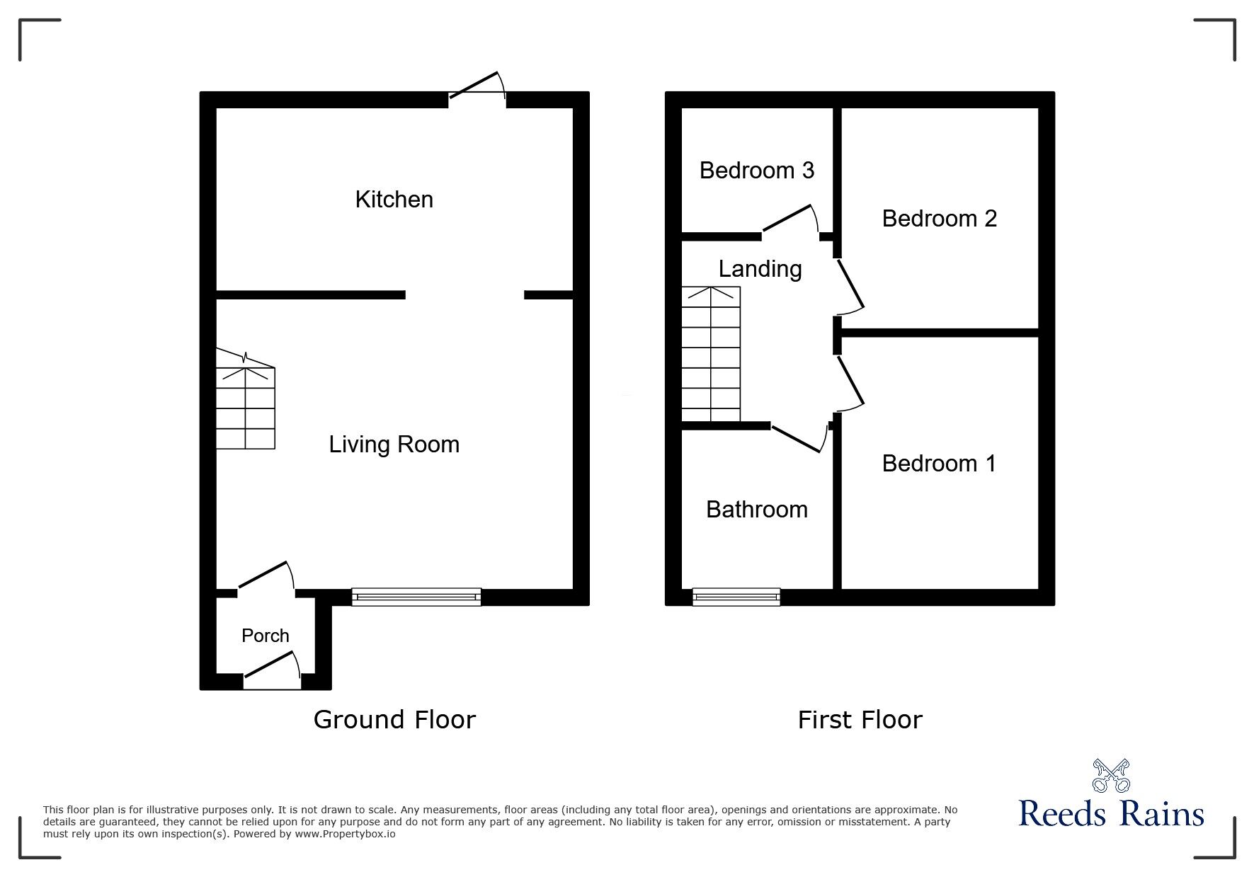 Floorplan of 3 bedroom Semi Detached House for sale, Fieldhurst Court, Bierley, West Yorkshire, BD4